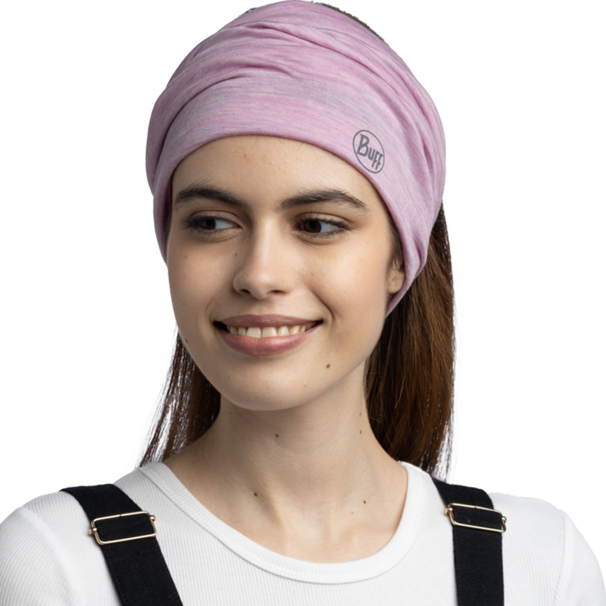 BUFF Merino Lightweight Neckwear Multistripes Tempest-Solid Pansy-Cloud Matewa-Solid Black-Solid Light Grey #- 53 Degrees North