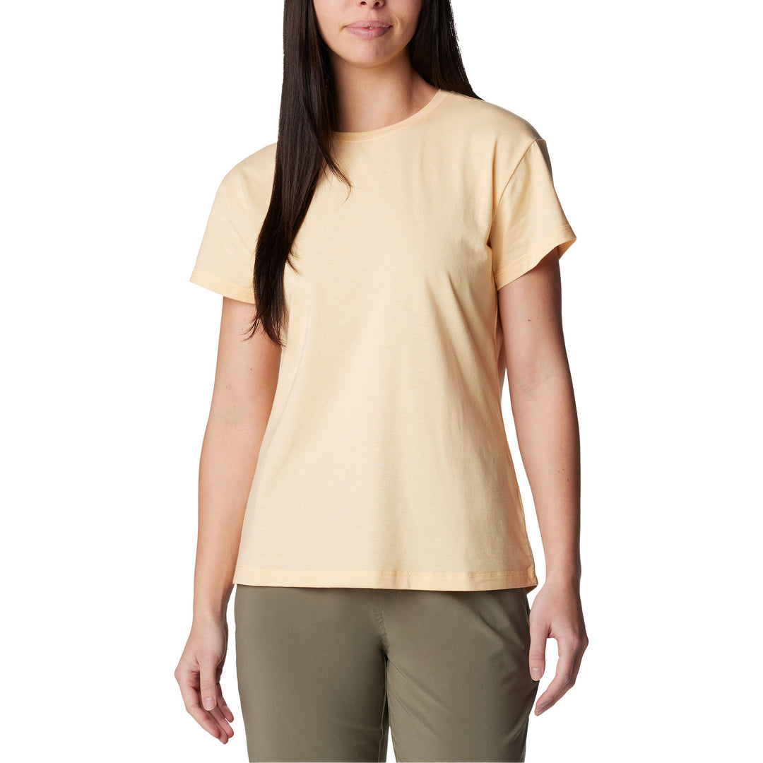 Columbia Women's Sun Trek Short Sleeve T-shirt #color_sunkissed-heather