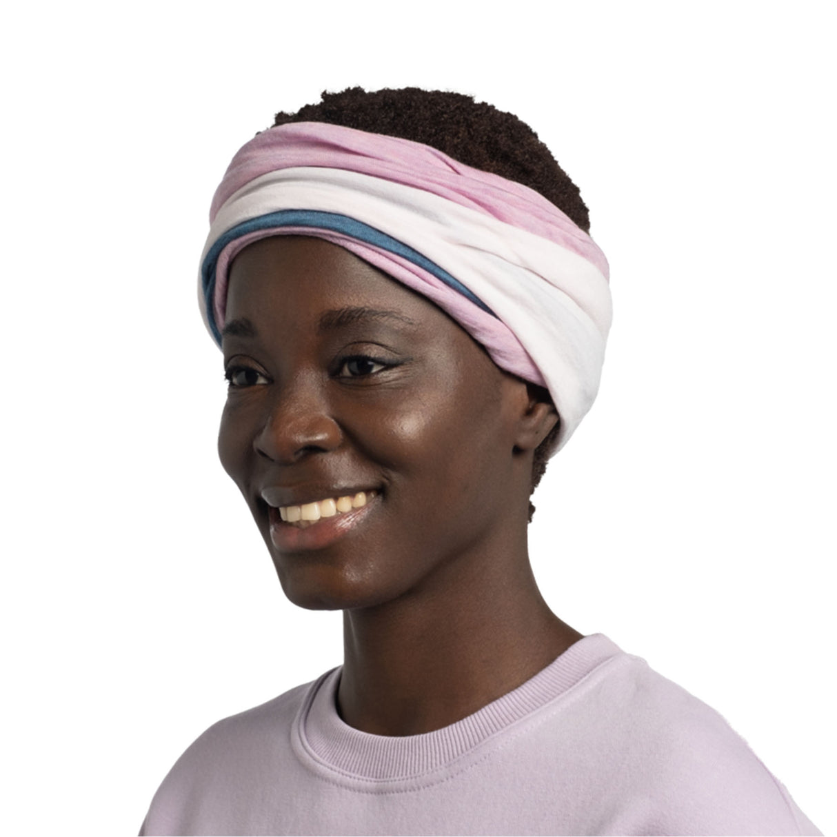 BUFF Merino Move Neckwear Sienna-Denim-Camelia #- 53 Degrees North