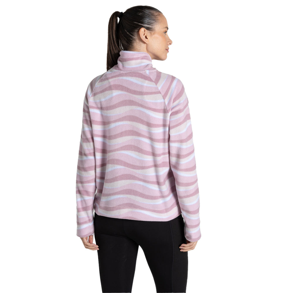 Craghoppers Women's Harper Half Zip Fleece #color_pink-lavender-print