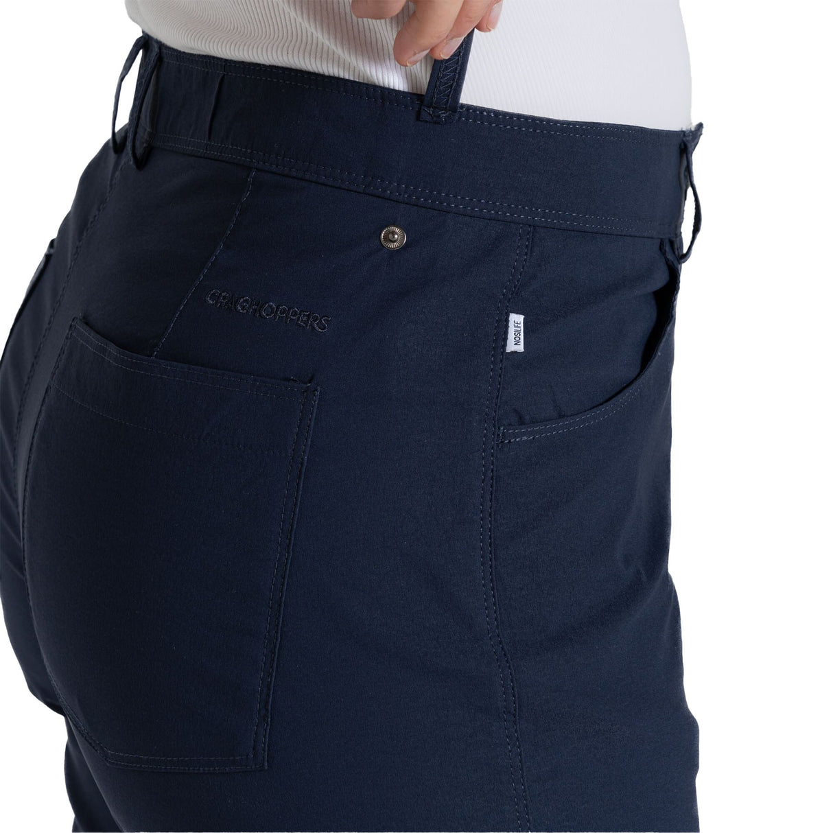 Craghoppers Women's Nosilife Milla Trousers Blue Navy / X-Small / Regular-Blue Navy / Small / Regular-Blue Navy / Medium / Regular-Blue Navy / Large / Regular-Blue Navy / X-Large / Regular - 53 Degrees North