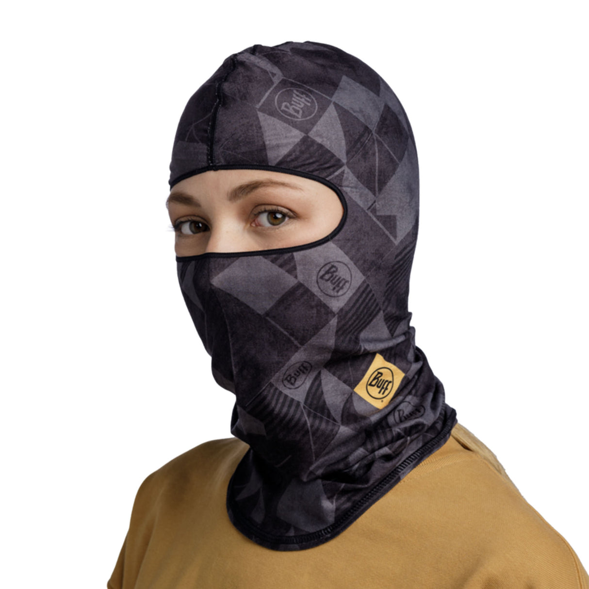 BUFF EcoStretch Balaclava Micor Graphite-Solid Black #- 53 Degrees North
