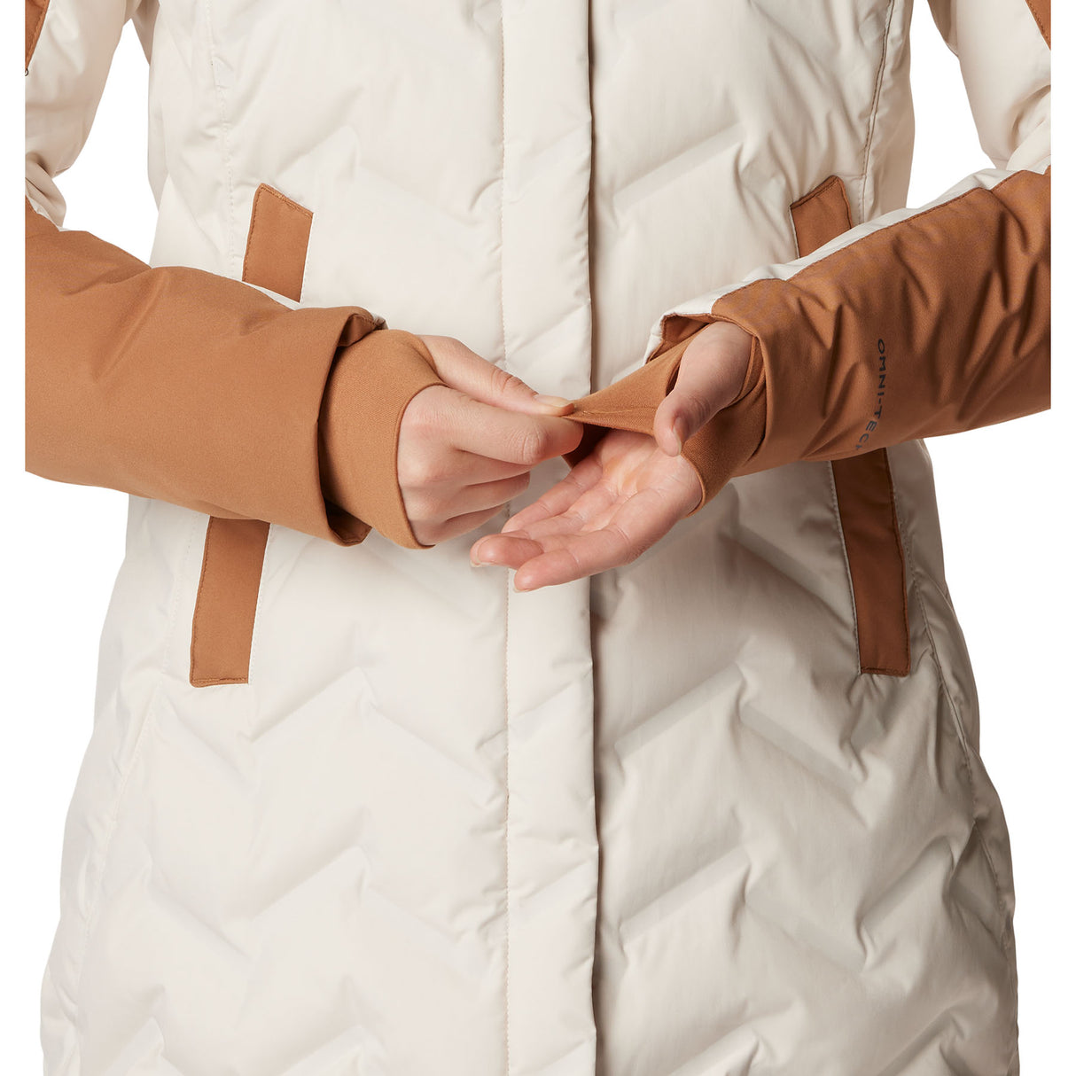 Columbia Women's Mountain Croo II Mid Down Jacket Chalk/Camel Brown / X-Small-Chalk/Camel Brown / Small-Chalk/Camel Brown / Medium-Chalk/Camel Brown / Large-Chalk/Camel Brown / X-Large #- 53 Degrees North