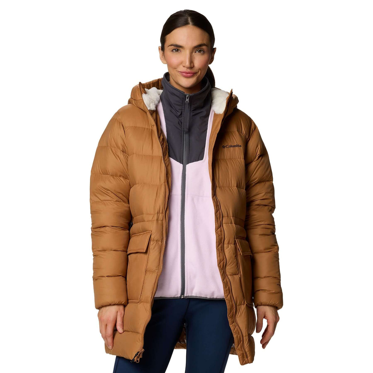 Columbia Women's Harmony Falls Mid Down Jacket Camel Brown / X-Small-Camel Brown / Small-Camel Brown / Medium-Camel Brown / Large-Camel Brown / X-Large #- 53 Degrees North
