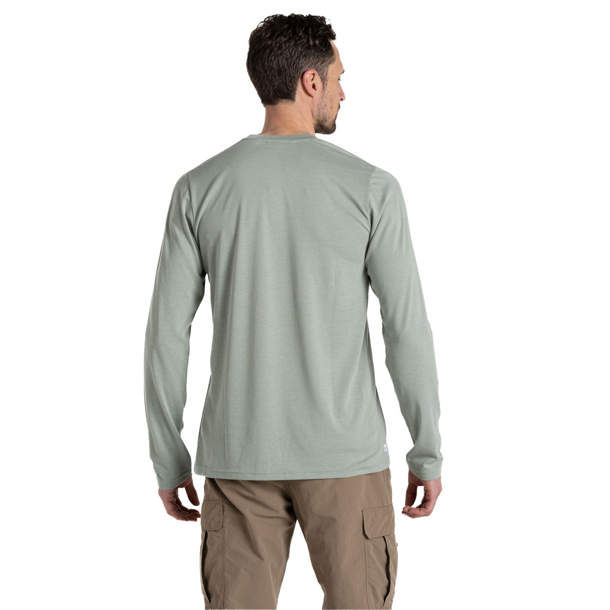 Craghoppers Men's Nosilife Abel Long Sleeve T-Shirt Lichen Green / Small-Lichen Green / Medium-Lichen Green / Large-Lichen Green / X-Large-Lichen Green / XX-Large #- 53 Degrees North