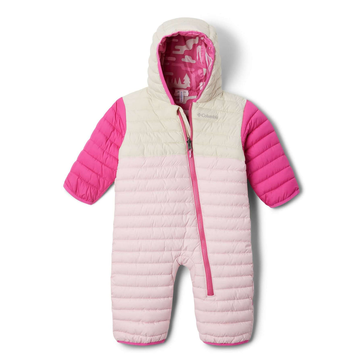Columbia Kids' Powder Lite II Reversible Bunting Satin Pink/Chalk/Pink Ice / 3-6 Months-Satin Pink/Chalk/Pink Ice / 6-12 Months-Satin Pink/Chalk/Pink Ice / 12-18 Months-Satin Pink/Chalk/Pink Ice / 18-24 Months-Coll navy/Rain Forest/ Mountain Blue / 3-6 Months #- 53 Degrees North