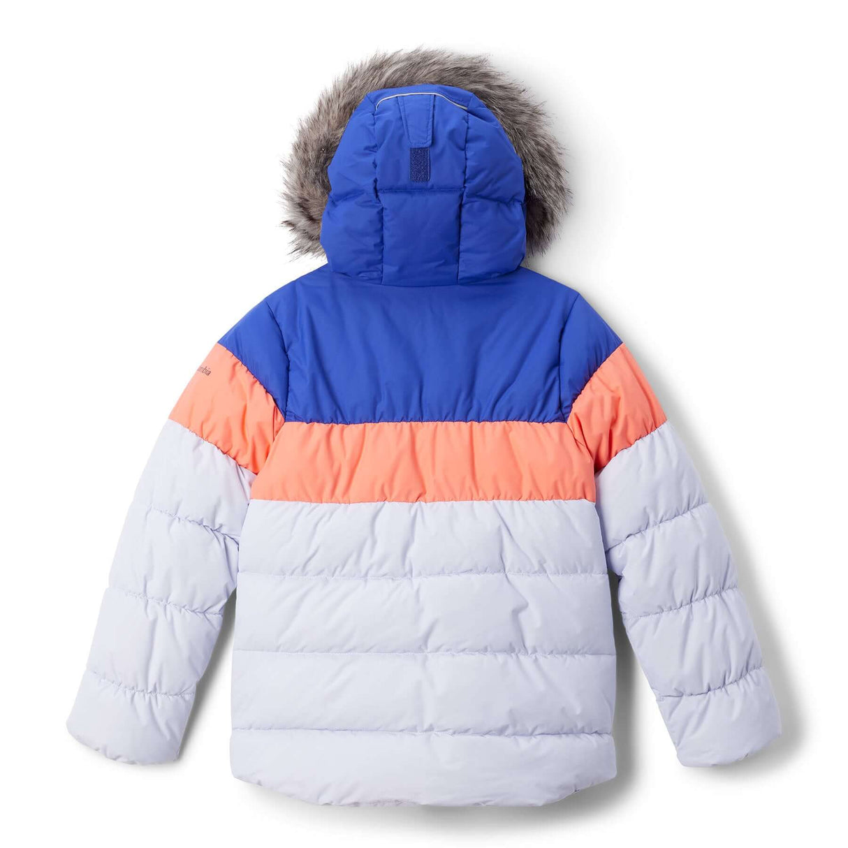 Columbia Girls' Arctic Blast III Jacket Snowdrift/Hot Coral/Clematis Blue / Age 5-6-Snowdrift/Hot Coral/Clematis Blue / Age 7-8-Snowdrift/Hot Coral/Clematis Blue / Age 9-10-Snowdrift/Hot Coral/Clematis Blue / Age 11-12-Snowdrift/Hot Coral/Clematis Blue / Age 13-14 #- 53 Degrees North