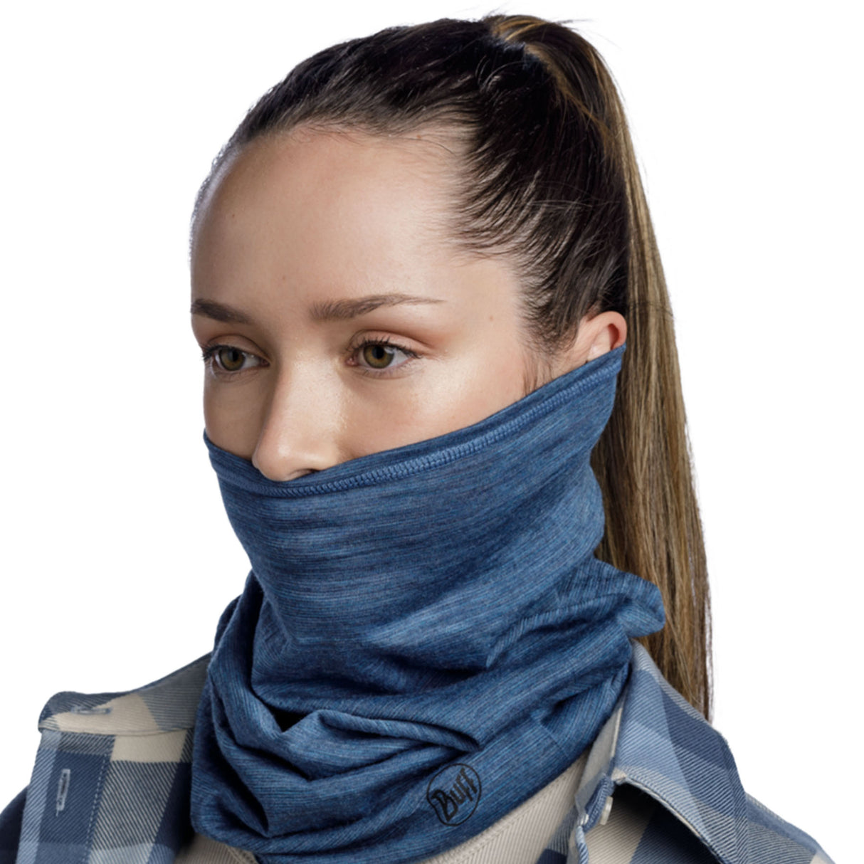 BUFF Merino Lightweight Neckwear Multistripes Tempest-Solid Pansy-Cloud Matewa-Solid Black-Solid Light Grey #- 53 Degrees North