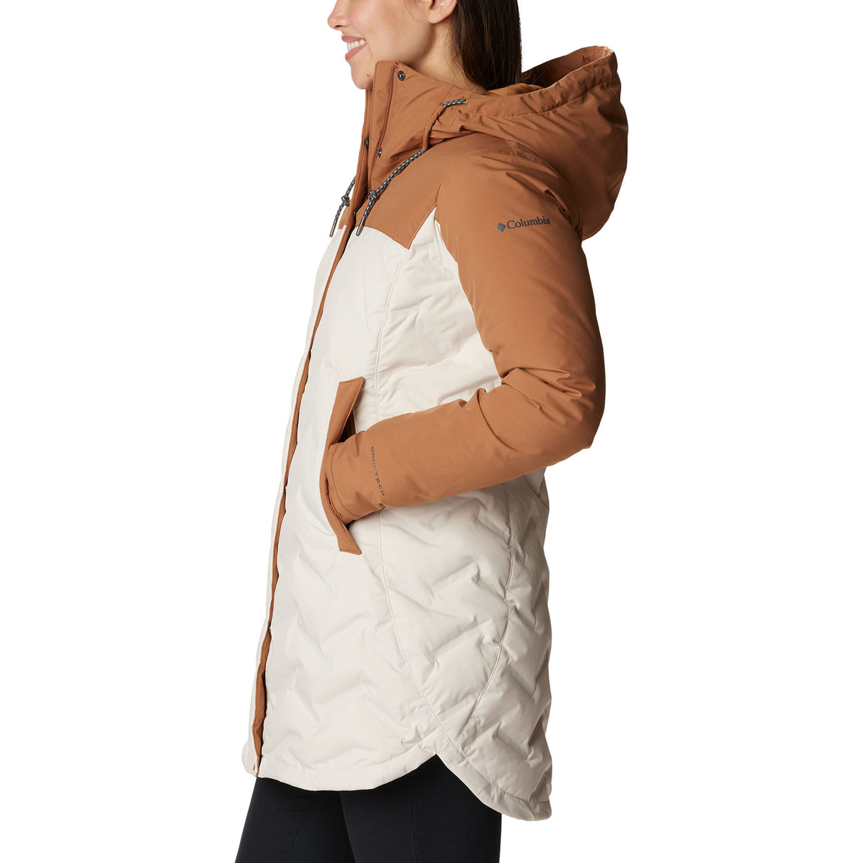 Columbia Women's Mountain Croo II Mid Down Jacket Chalk/Camel Brown / X-Small-Chalk/Camel Brown / Small-Chalk/Camel Brown / Medium-Chalk/Camel Brown / Large-Chalk/Camel Brown / X-Large #- 53 Degrees North