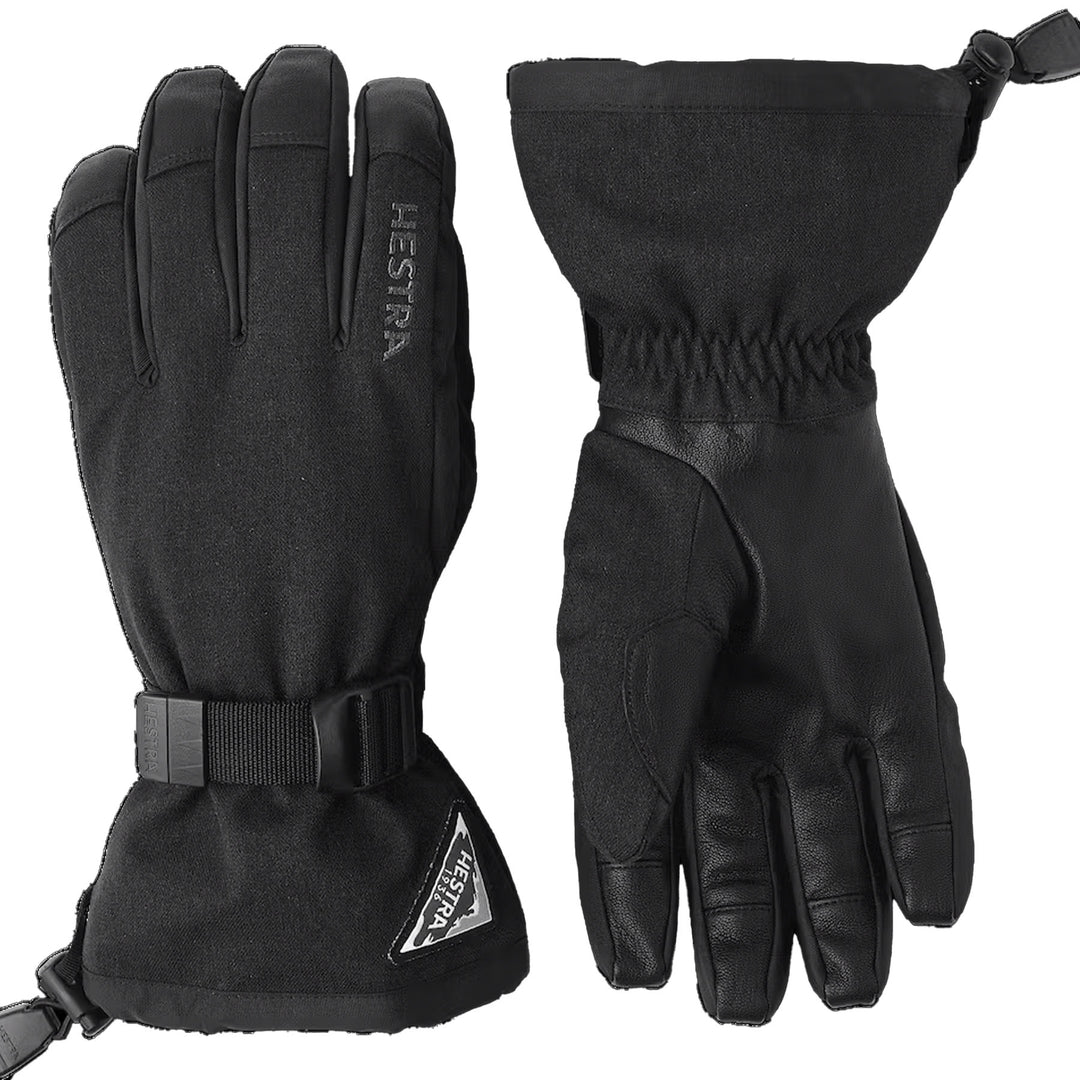 Hestra Powder Gauntlet Ski Gloves #color_black