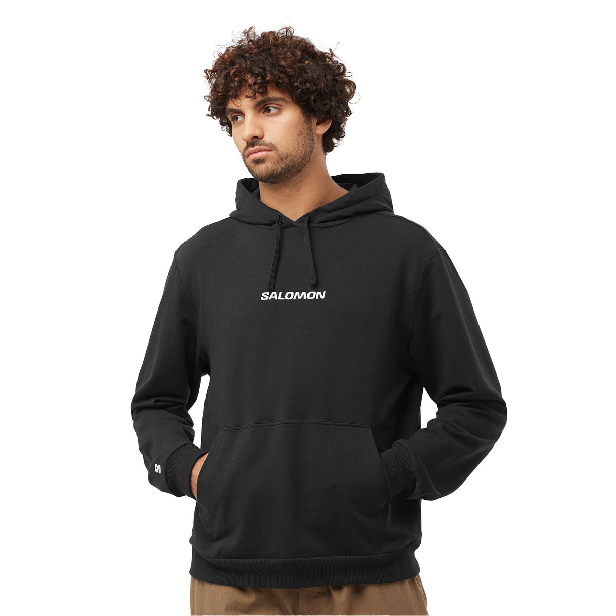 Salomon Men's Logo Pullover Hoody Deep Black / Small-Deep Black / Medium-Deep Black / Large-Deep Black / X-Large-Heather Grey / Small #- 53 Degrees North