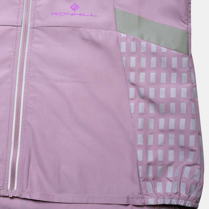 Ronhill Women's Tech Afterhours Running Jacket #color_stardust-thistle-reflect