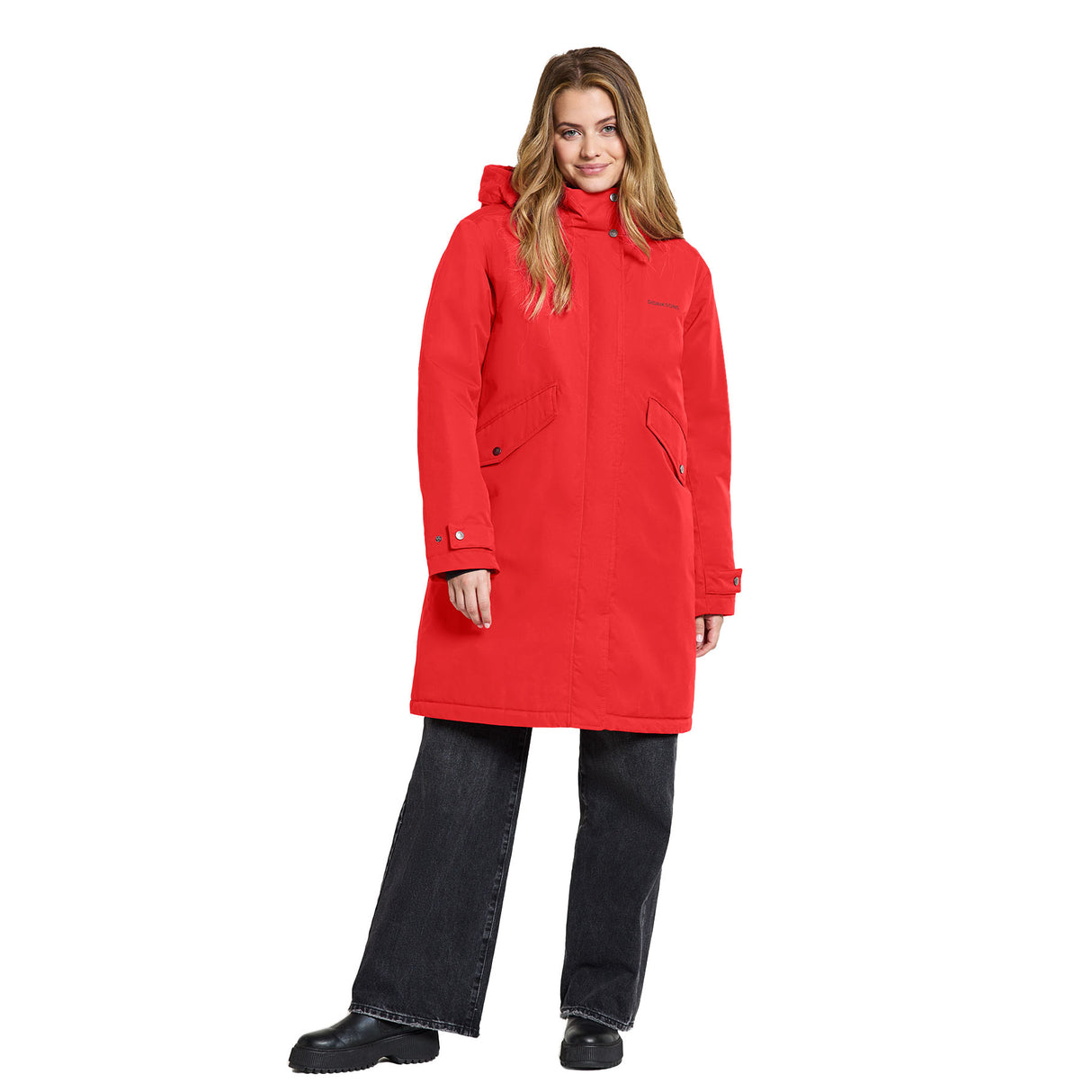 Didriksons Women's Josefine Parka Jacket Pomme Red / X-Small-Pomme Red / Small-Pomme Red / Medium-Pomme Red / Large-Pomme Red / X-Large #- 53 Degrees North