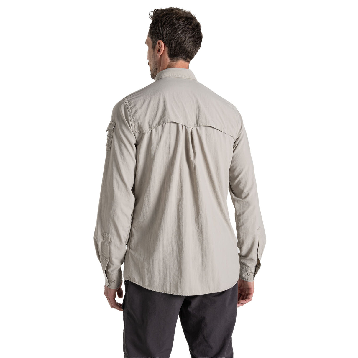 Craghoppers Men's Nosilife Adventure Long Sleeve Shirt III Parchment / Small-Parchment / Medium-Parchment / Large-Parchment / X-Large-Parchment / XX-Large #- 53 Degrees North