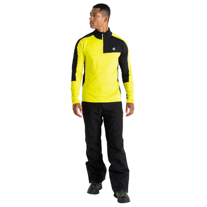 Men's Dignify II Core Stretch Midlayer Top #color_neon-spring-black