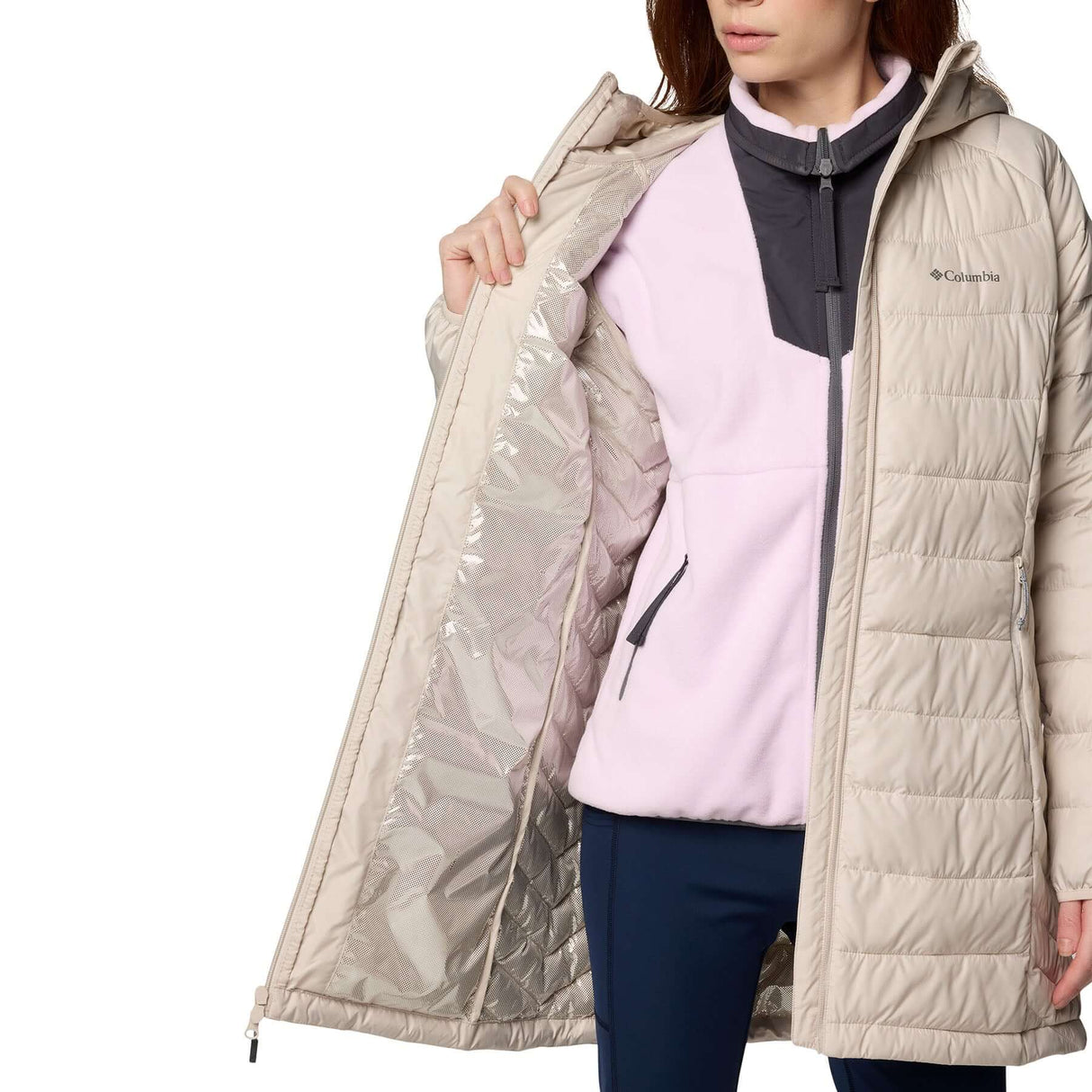 Columbia Women's Powder Lite II Mid Insulated Jacket Dark Stone / X-Small-Dark Stone / Small-Dark Stone / Medium-Dark Stone / Large-Dark Stone / X-Large #- 53 Degrees North