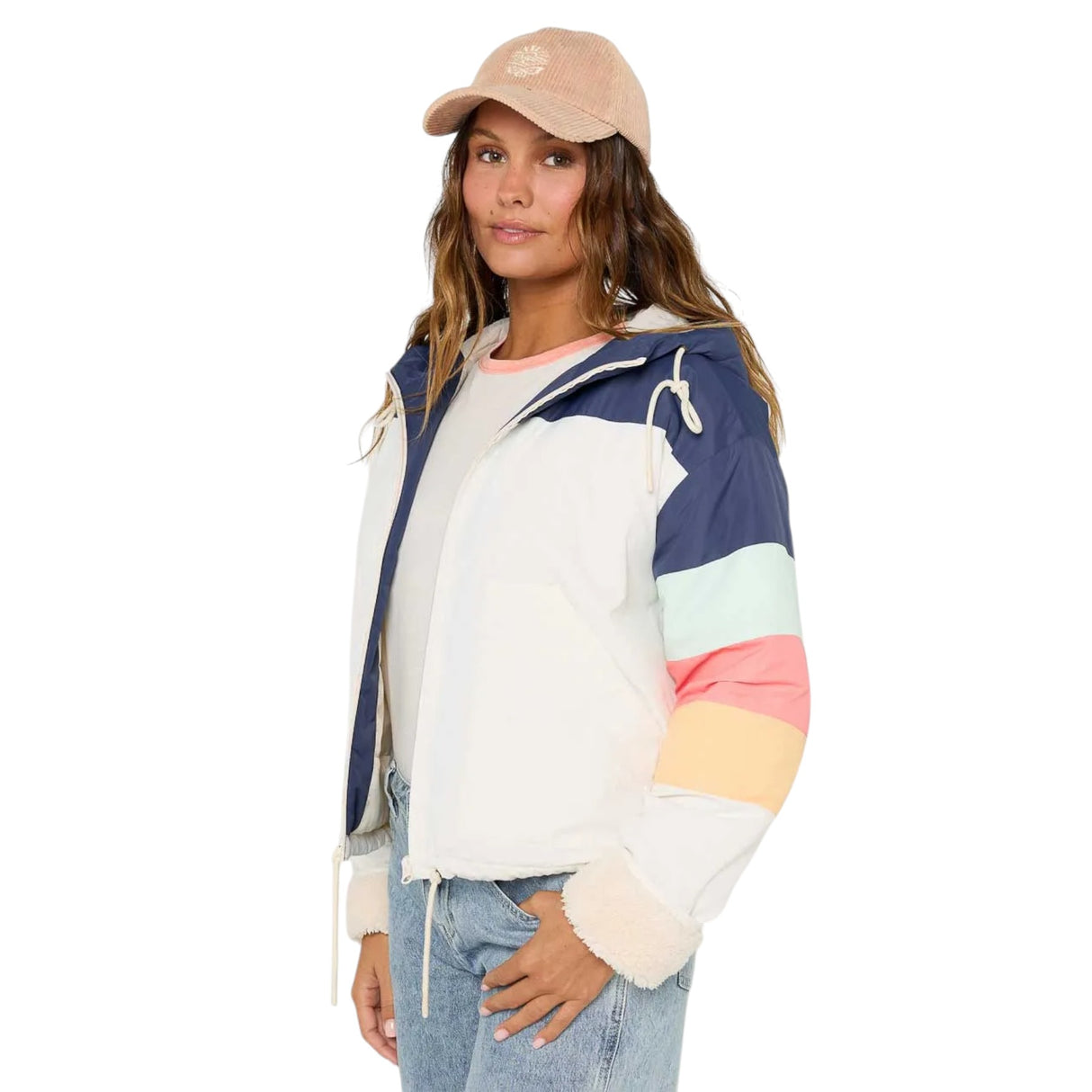 Ripcurl Women's Keepsakes Bomber Jacket Navy / X-Small-Navy / Small-Navy / Medium-Navy / Large-Navy / X-Large - 53 Degrees North