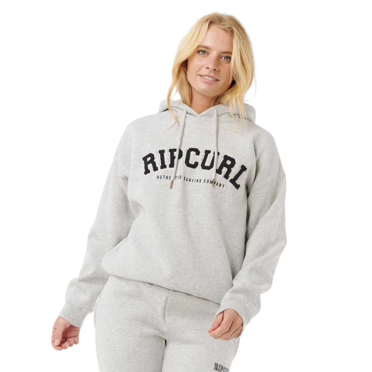 Ripcurl Women's Varsity Hoodie Grey Marle/Black / X-Small-Grey Marle/Black / Small-Grey Marle/Black / Medium-Grey Marle/Black / Large-Grey Marle/Black / X-Large - 53 Degrees North