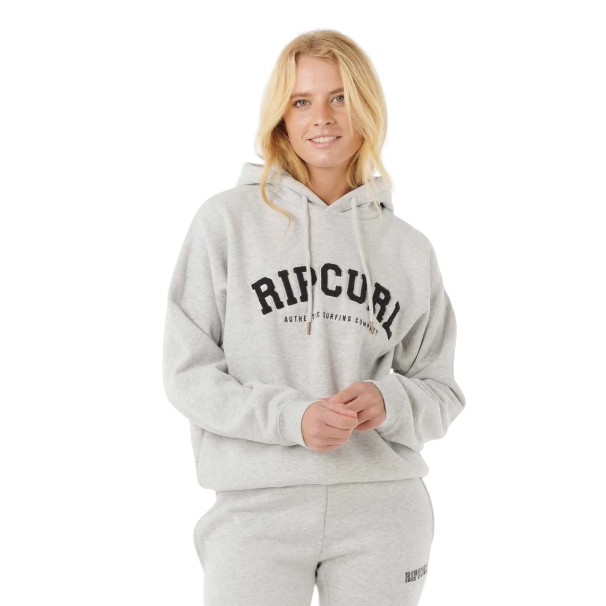 Ripcurl Women's Varsity Hoodie Grey Marle/Black / X-Small-Grey Marle/Black / Small-Grey Marle/Black / Medium-Grey Marle/Black / Large-Grey Marle/Black / X-Large - 53 Degrees North