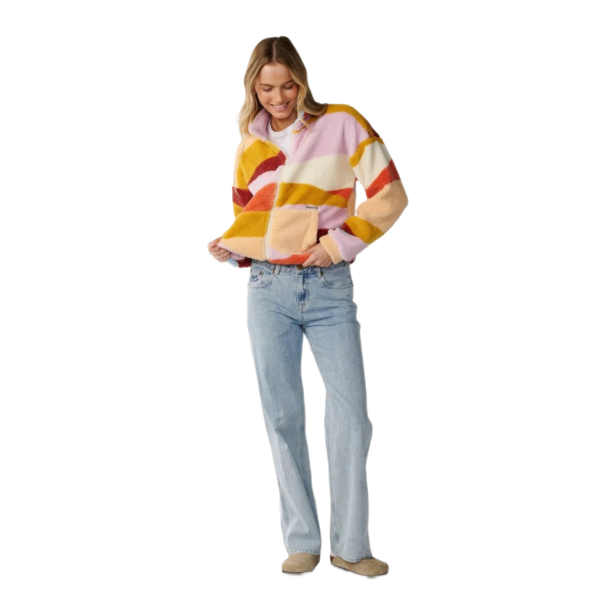 Women's Retro Swell Standard Zip Through Polar Fleece