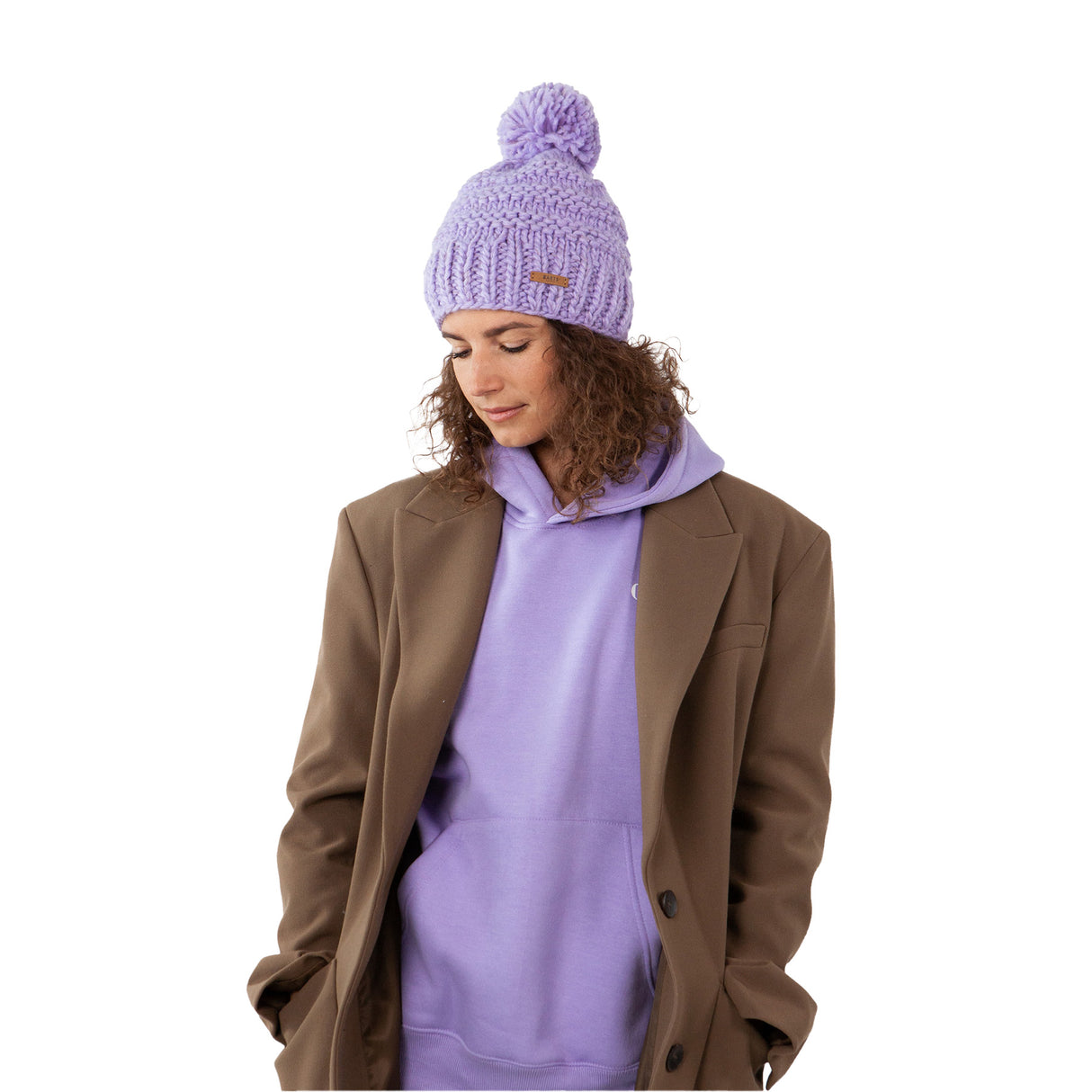 Barts Jasmin Beanie Lilac-Ice-Heather Grey-Pink-Dark Heather #- 53 Degrees North