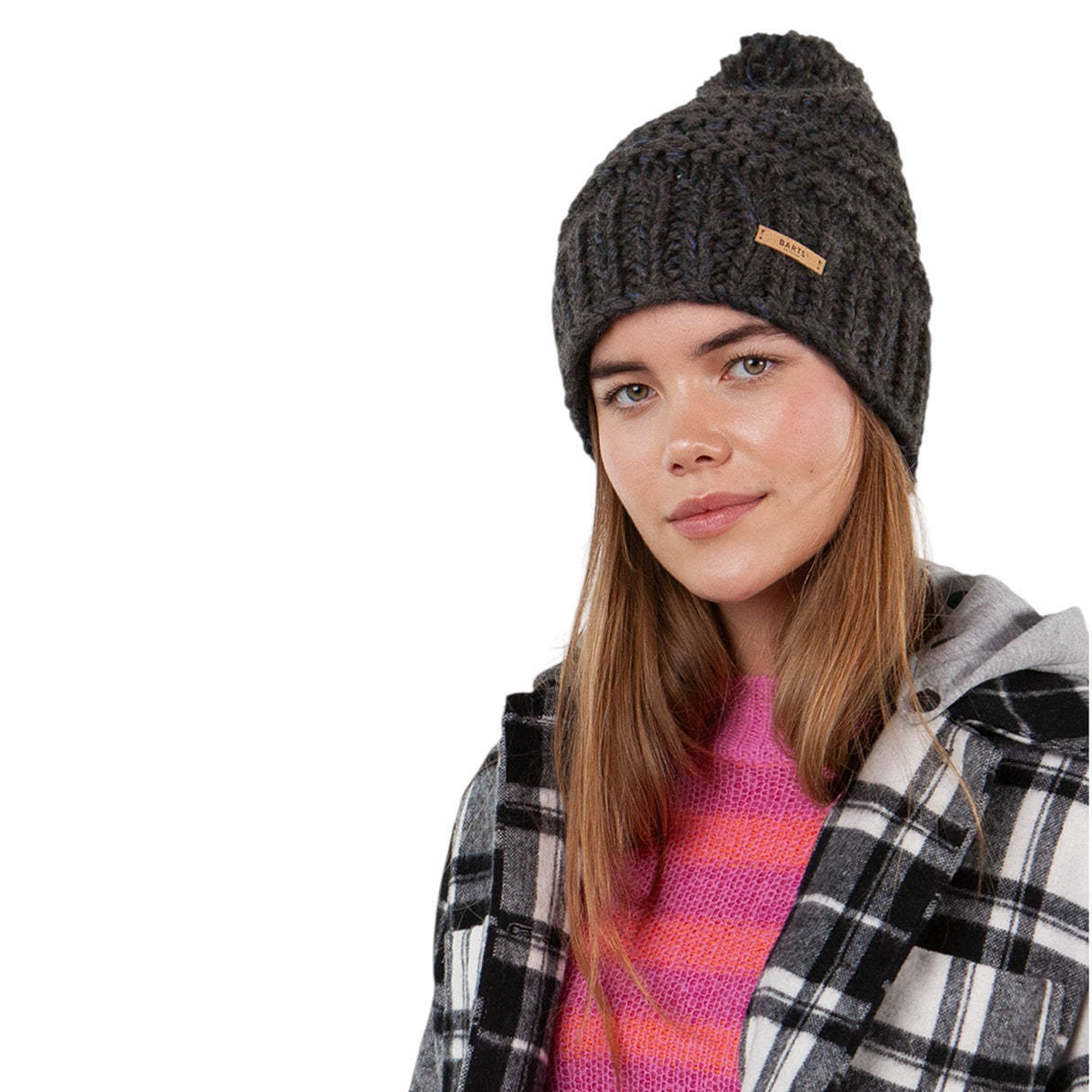 Barts Jasmin Beanie Lilac-Ice-Heather Grey-Pink-Dark Heather #- 53 Degrees North