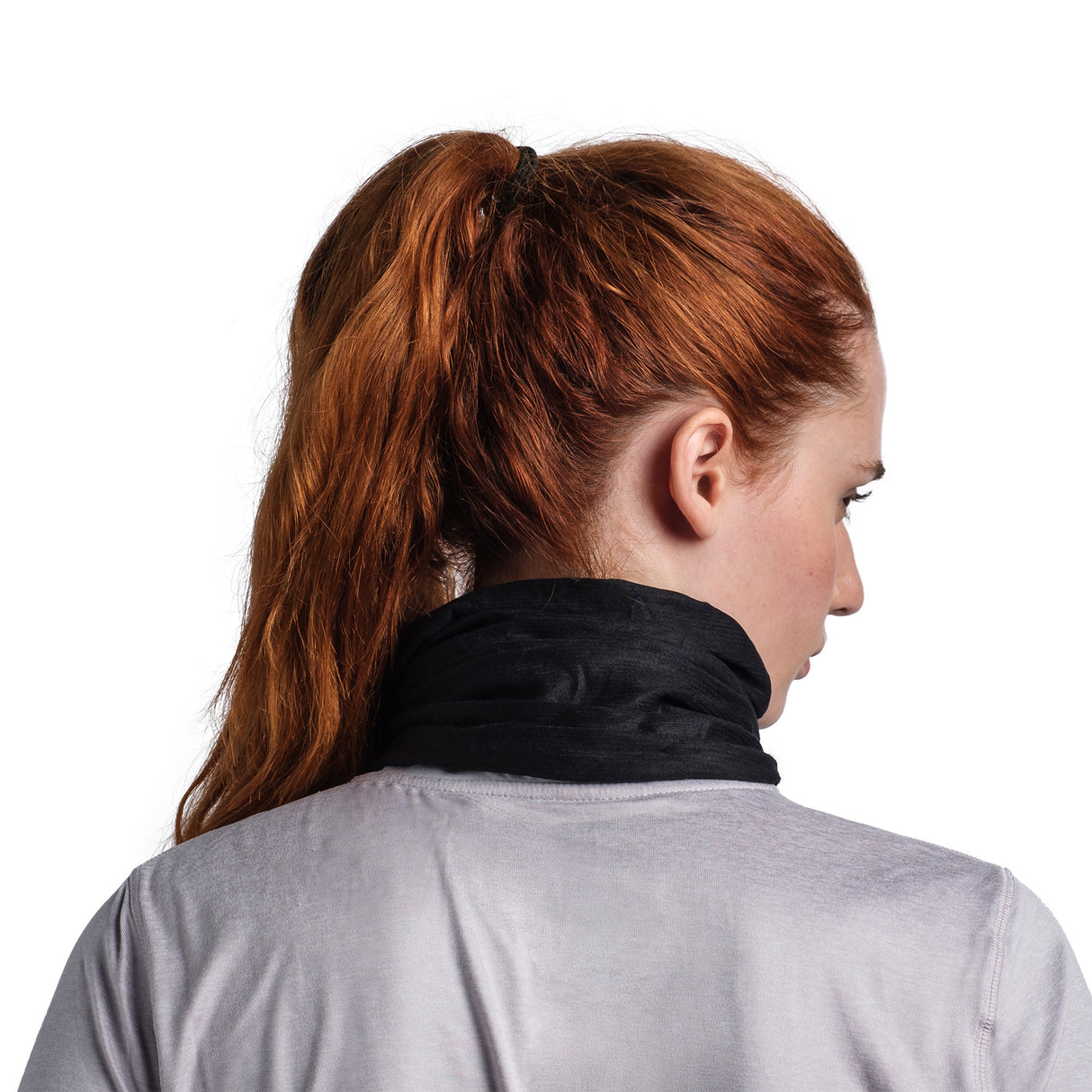 BUFF Coolnet UV+ Neck Gaiter Solid Black #- 53 Degrees North