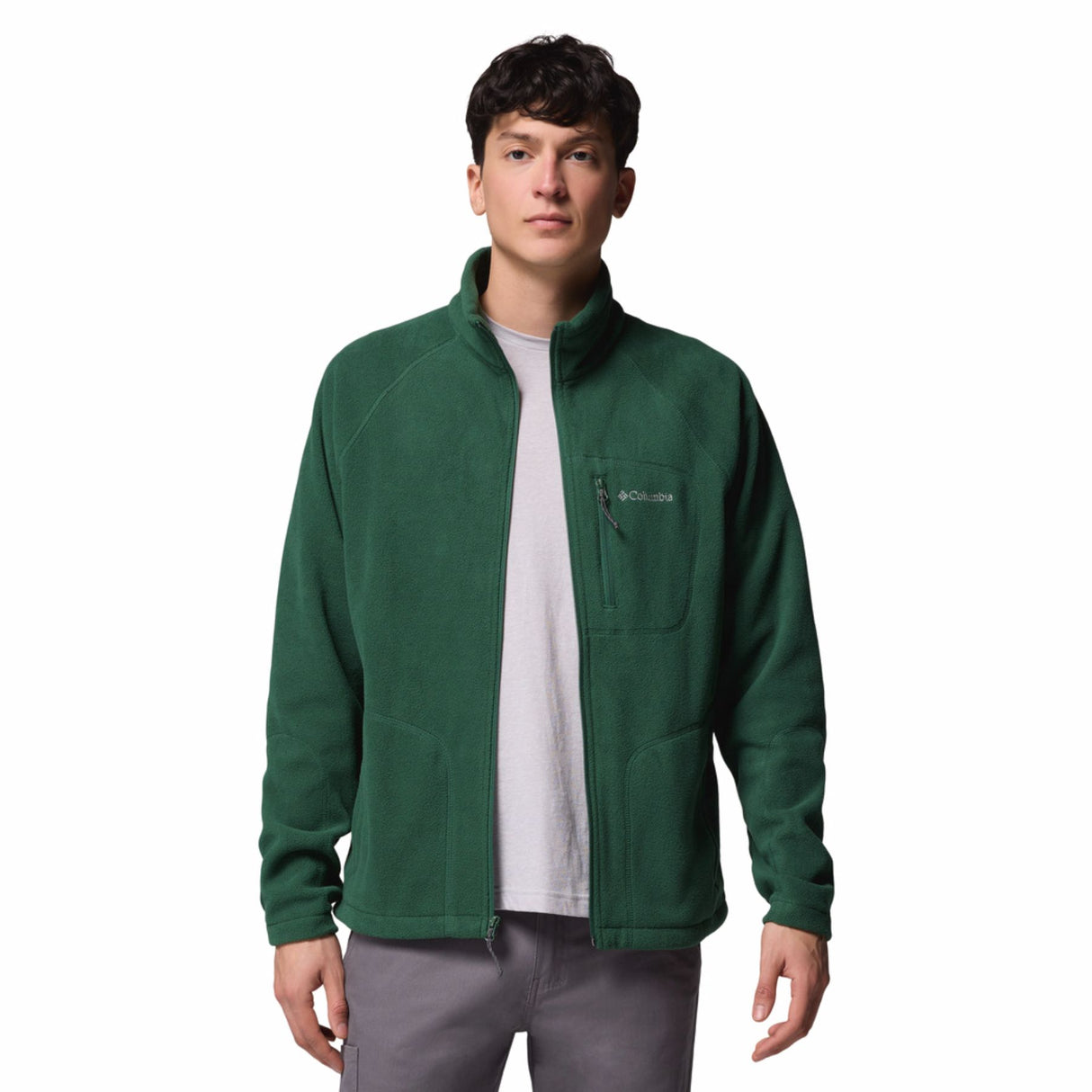 Columbia Men's Fast Trek Fleece Jacket Rain Forest / Small-Rain Forest / Medium-Rain Forest / Large-Rain Forest / X-Large-Rain Forest / XX-Large #- 53 Degrees North