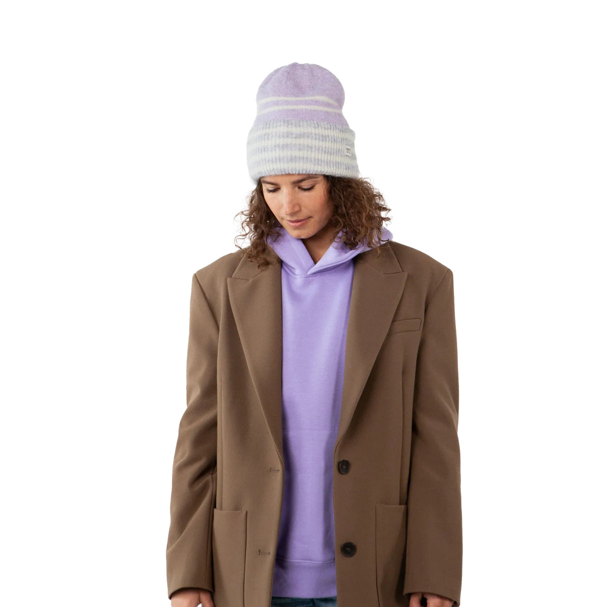 Barts Inaru Beanie Heather Grey-Light Brown #- 53 Degrees North