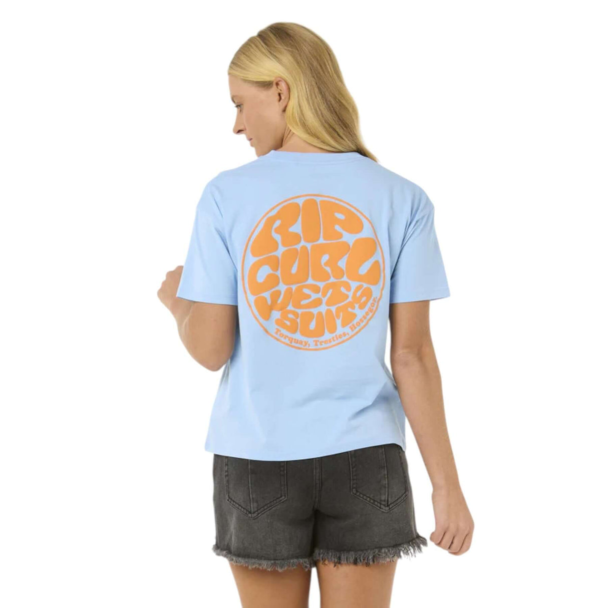 Ripcurl Women's Icons Of Surf Relaxed T-Shirt Hibiscus Red / X-Small-Hibiscus Red / Small-Hibiscus Red / Medium-Hibiscus Red / Large-Hibiscus Red / X-Large - 53 Degrees North