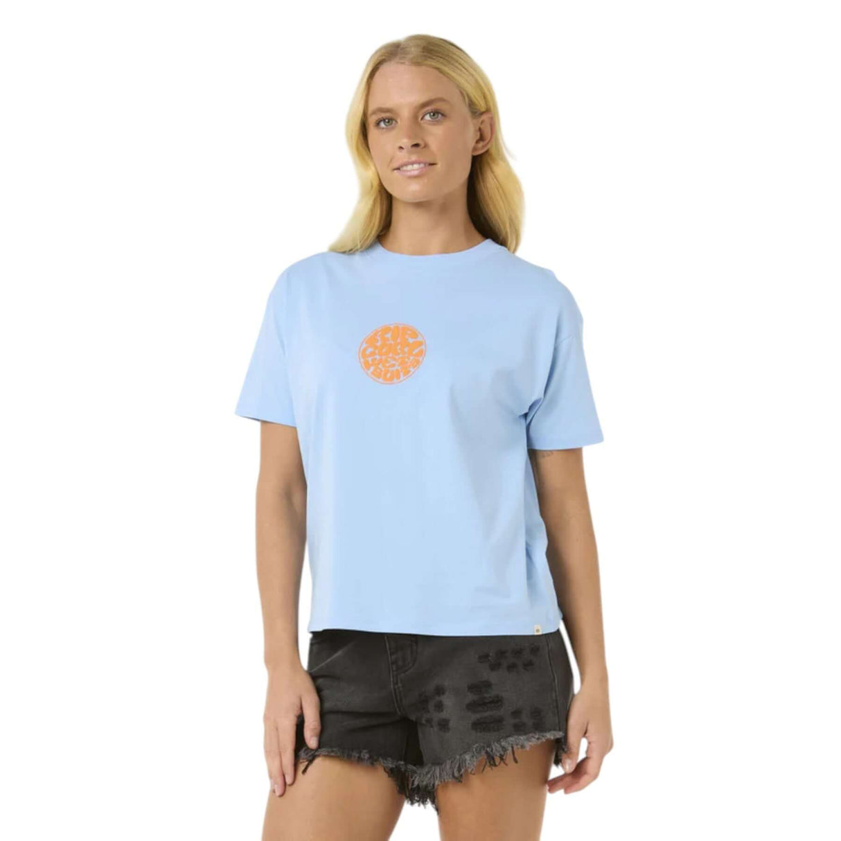 Ripcurl Women's Icons Of Surf Relaxed T-Shirt Hibiscus Red / X-Small-Hibiscus Red / Small-Hibiscus Red / Medium-Hibiscus Red / Large-Hibiscus Red / X-Large - 53 Degrees North