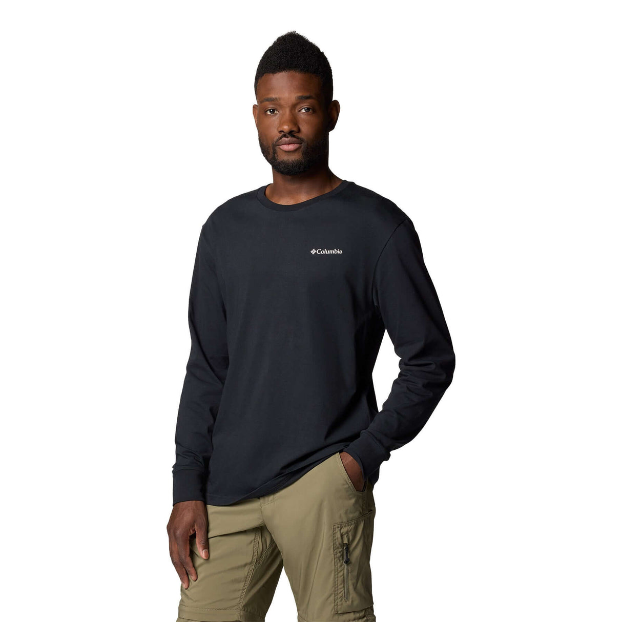 Columbia Men's North Cascades Long Sleeve T-Shirt Black/Hex Flag / Small-Black/Hex Flag / Medium-Black/Hex Flag / Large-Black/Hex Flag / X-Large-Black/Hex Flag / XX-Large #- 53 Degrees North
