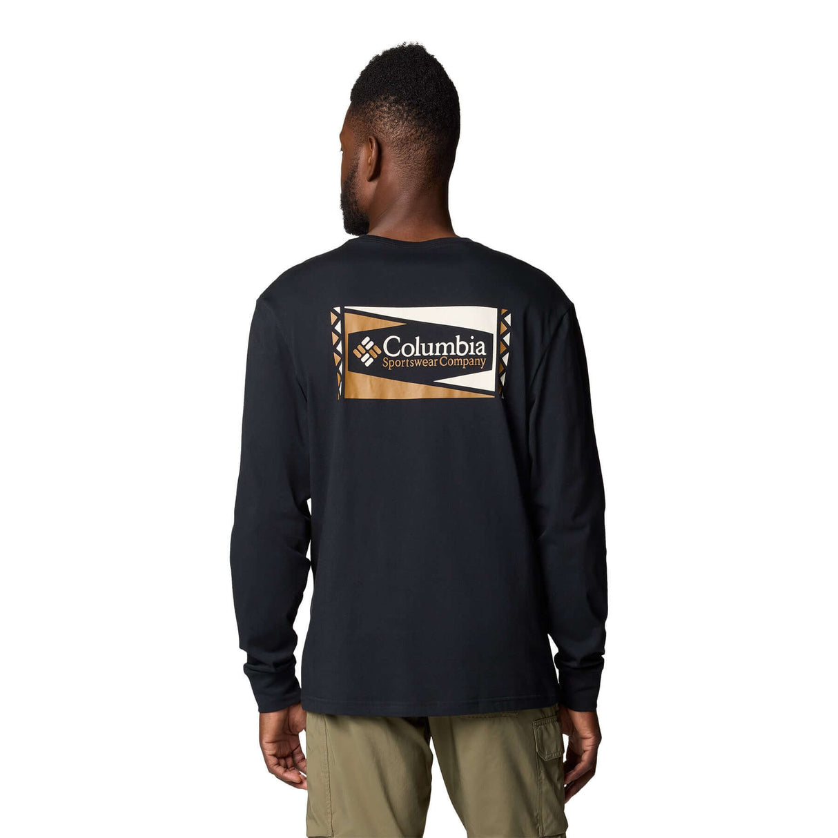 Columbia Men's North Cascades Long Sleeve T-Shirt Black/Hex Flag / Small-Black/Hex Flag / Medium-Black/Hex Flag / Large-Black/Hex Flag / X-Large-Black/Hex Flag / XX-Large #- 53 Degrees North