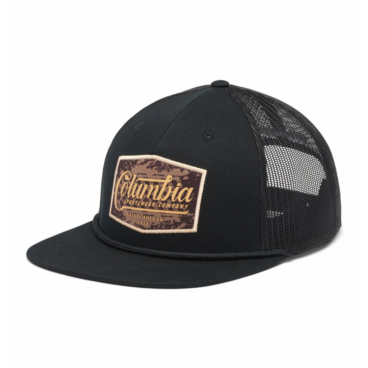 Columbia Flat Brim Snap Back Cap Black/Landroamer / One Size-Dark Stone/Light Camel/Shark/West Fish / One Size #- 53 Degrees North