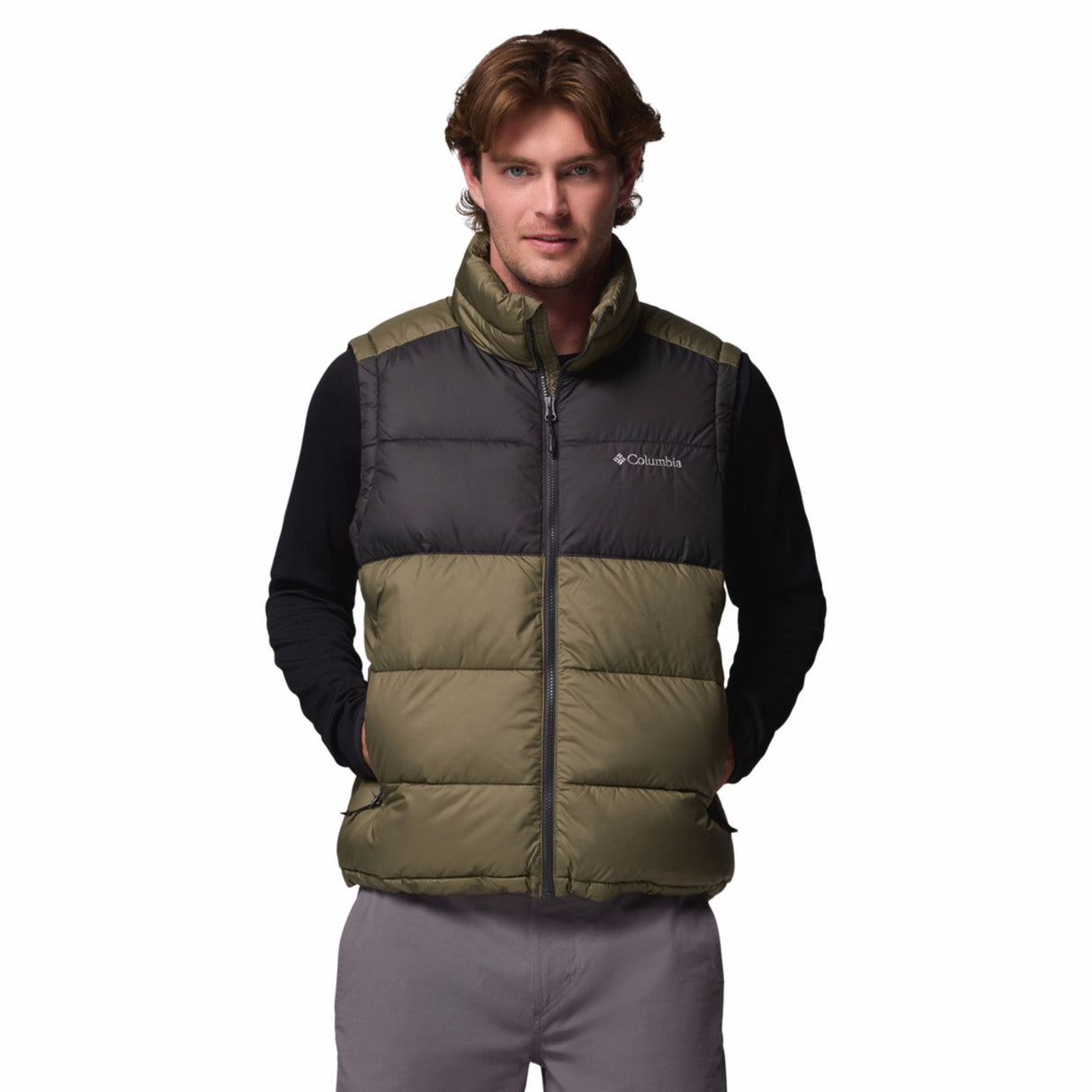 Columbia Men's Pike Lake II Insulated Vest Stone Green/Shark / Small-Stone Green/Shark / Medium-Stone Green/Shark / Large-Stone Green/Shark / X-Large-Stone Green/Shark / XX-Large #- 53 Degrees North