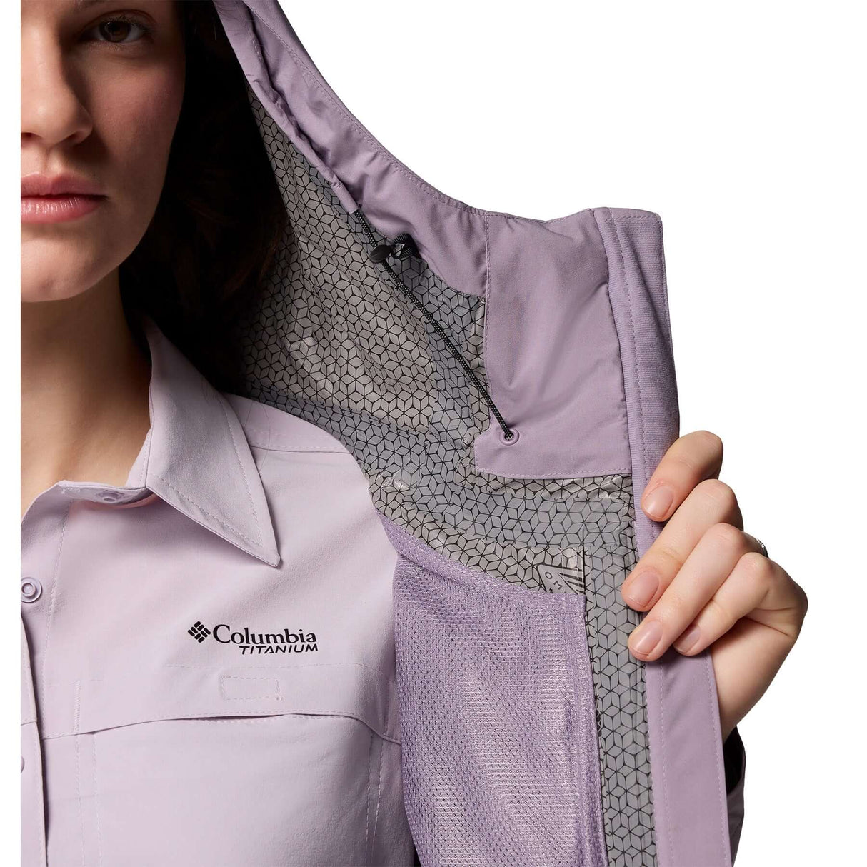 Columbia Women's Ampli-Dry II Waterproof Hiking Shell Jacket Shale Purple / X-Small-Shale Purple / Small-Shale Purple / Medium-Shale Purple / Large-Shale Purple / X-Large #- 53 Degrees North