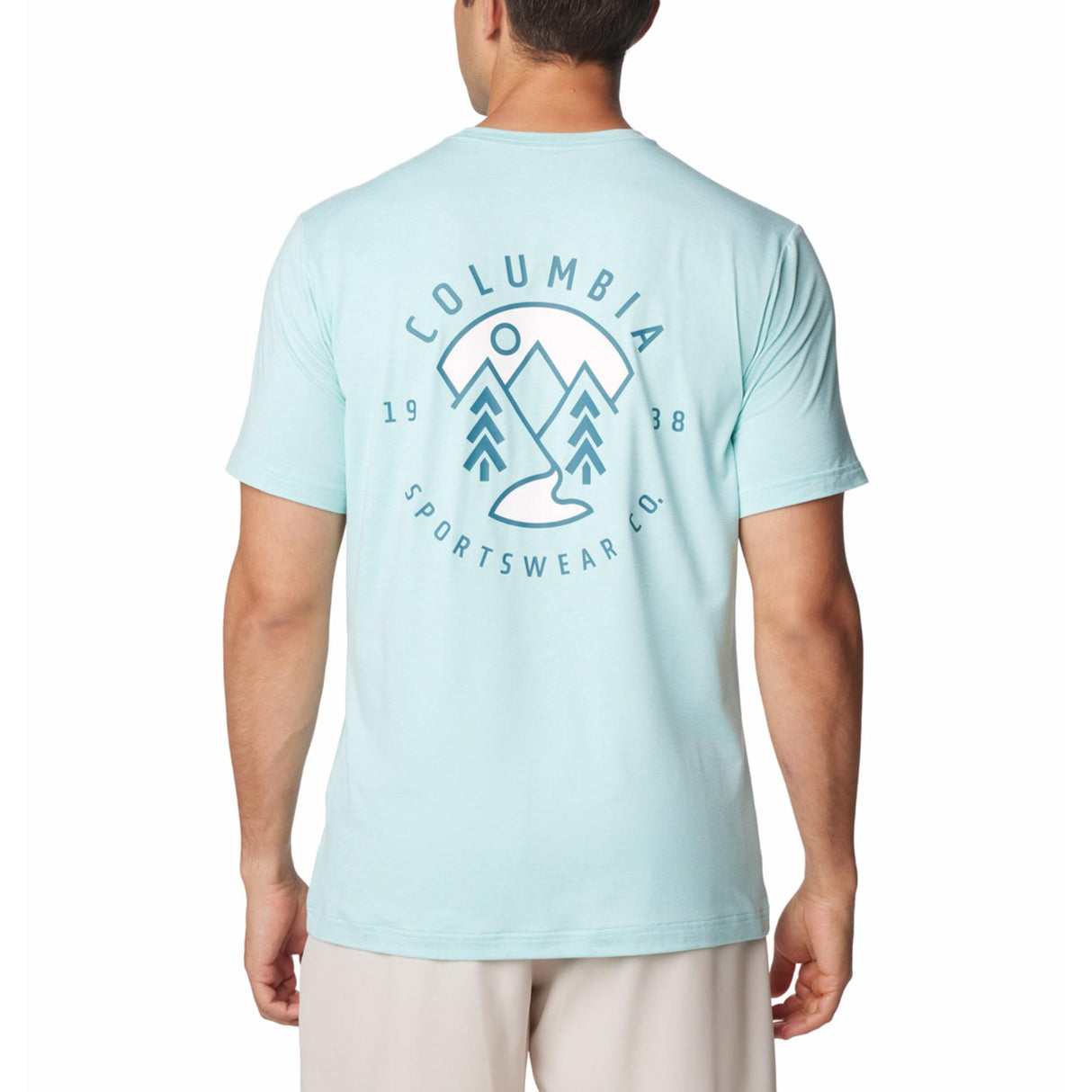 Columbia Men's Kwick Hike Back Graphic T-Shirt Black Heather/Moonscape / Small-Black Heather/Moonscape / Medium-Black Heather/Moonscape / Large-Black Heather/Moonscape / X-Large-Black Heather/Moonscape / XX-Large #- 53 Degrees North