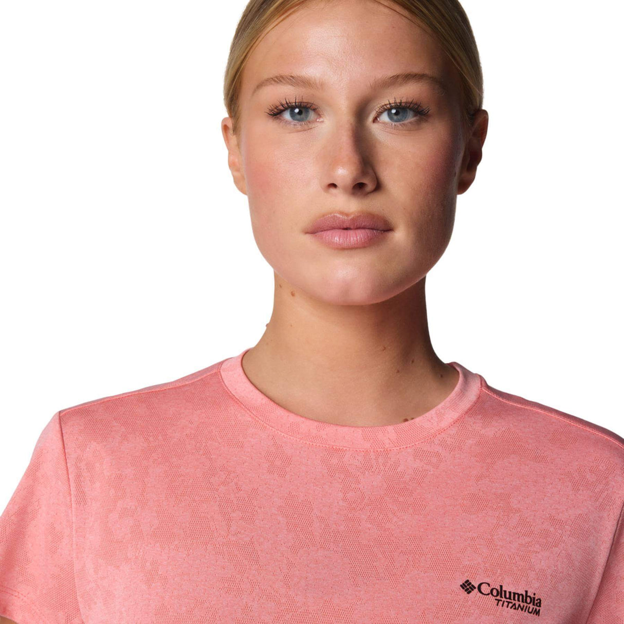 Columbia Women's Bluebird Canyon Technical T-Shirt River Blue Popflorid Jacquard / X-Small-River Blue Popflorid Jacquard / Small-River Blue Popflorid Jacquard / Medium-River Blue Popflorid Jacquard / Large-River Blue Popflorid Jacquard / X-Large #- 53 Degrees North