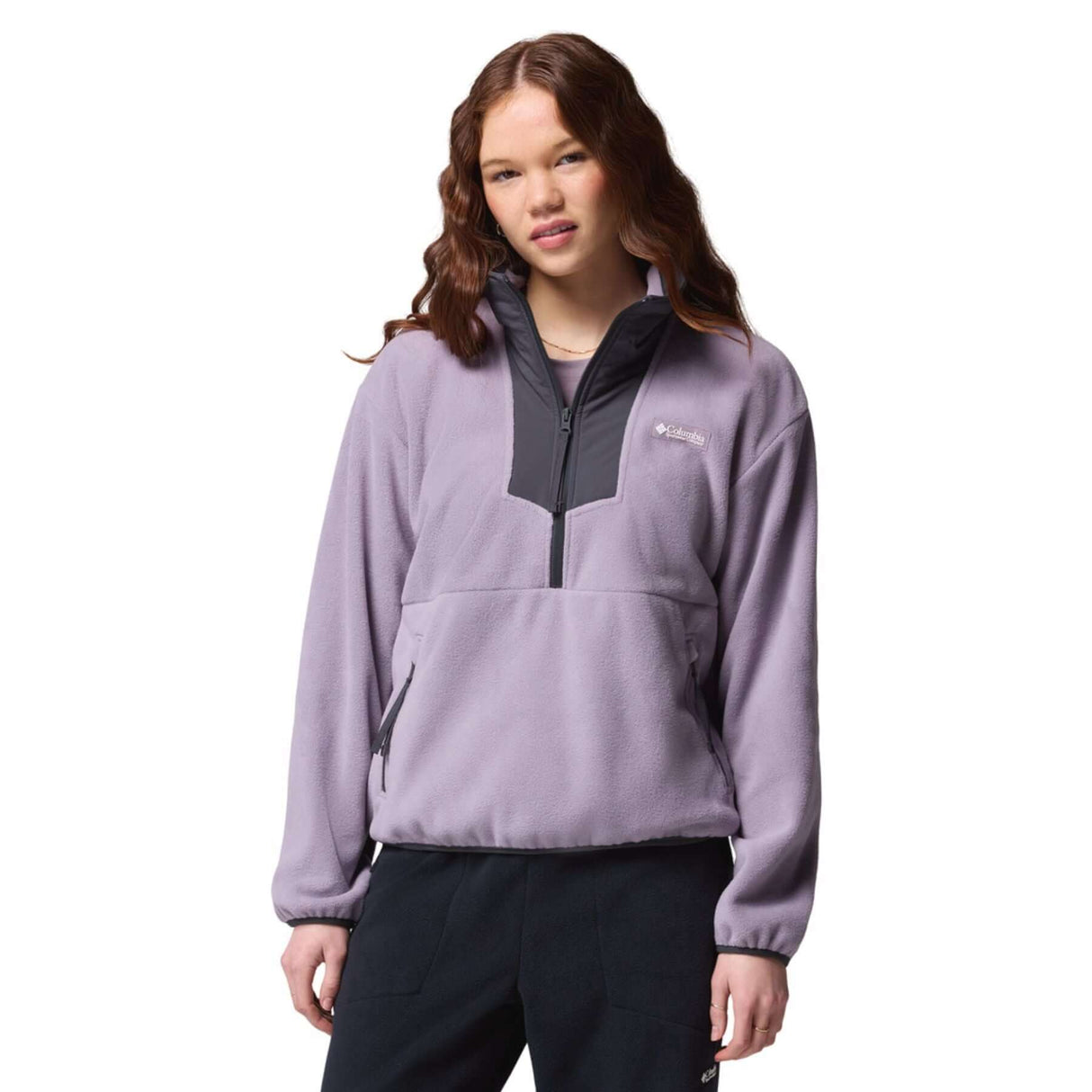 Columbia Women's Sequoia Grove 1/2 Zip Fleece Shale Purple/Shark/Shark / X-Small-Shale Purple/Shark/Shark / Small-Shale Purple/Shark/Shark / Medium-Shale Purple/Shark/Shark / Large-Shale Purple/Shark/Shark / X-Large #- 53 Degrees North