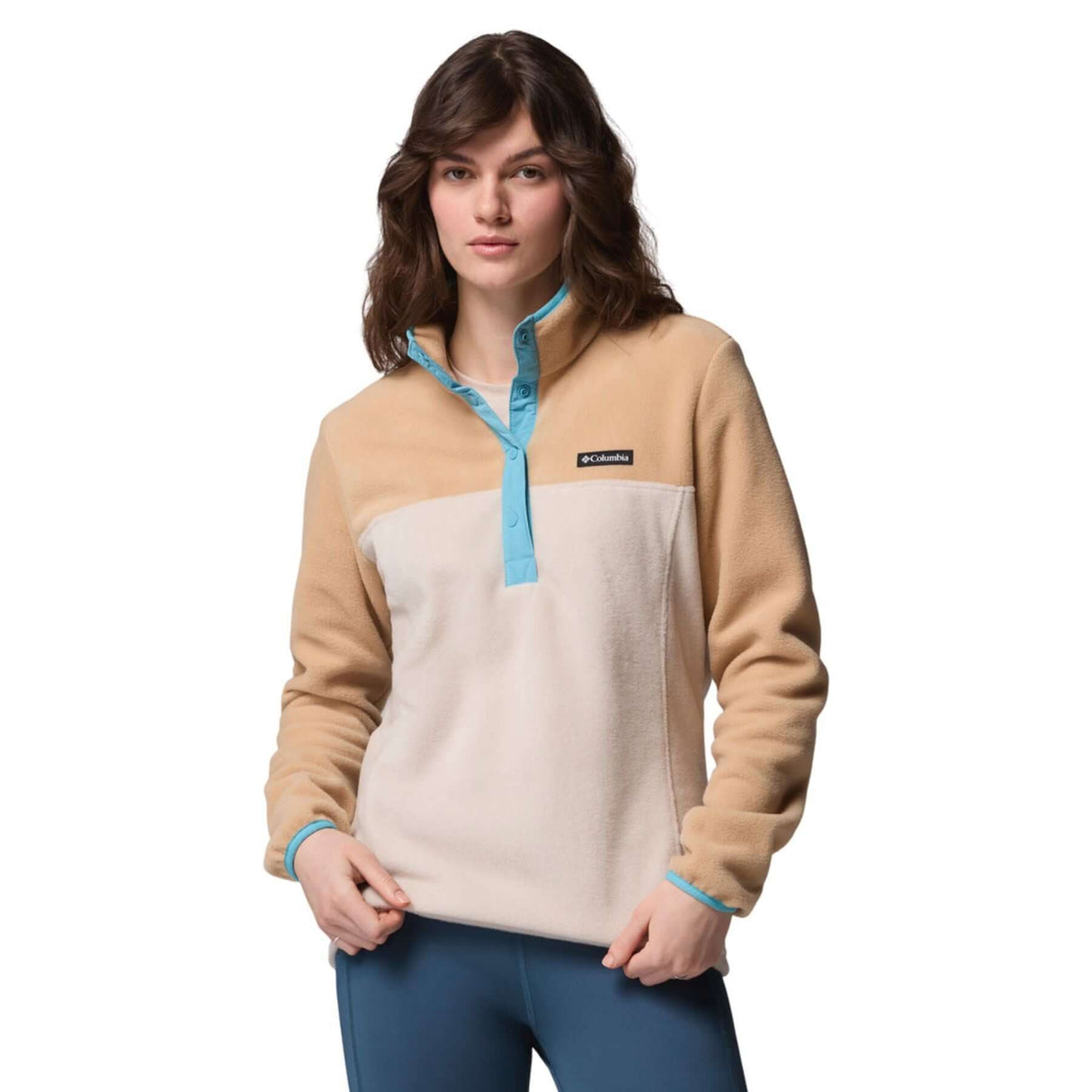 Columbia Women's Benton Springs 1/2 Snap Pullover Lavender Pearl/Share Purple/Shark / X-Small-Lavender Pearl/Share Purple/Shark / Small-Lavender Pearl/Share Purple/Shark / Medium-Lavender Pearl/Share Purple/Shark / Large-Lavender Pearl/Share Purple/Shark / X-Large #- 53 Degrees North