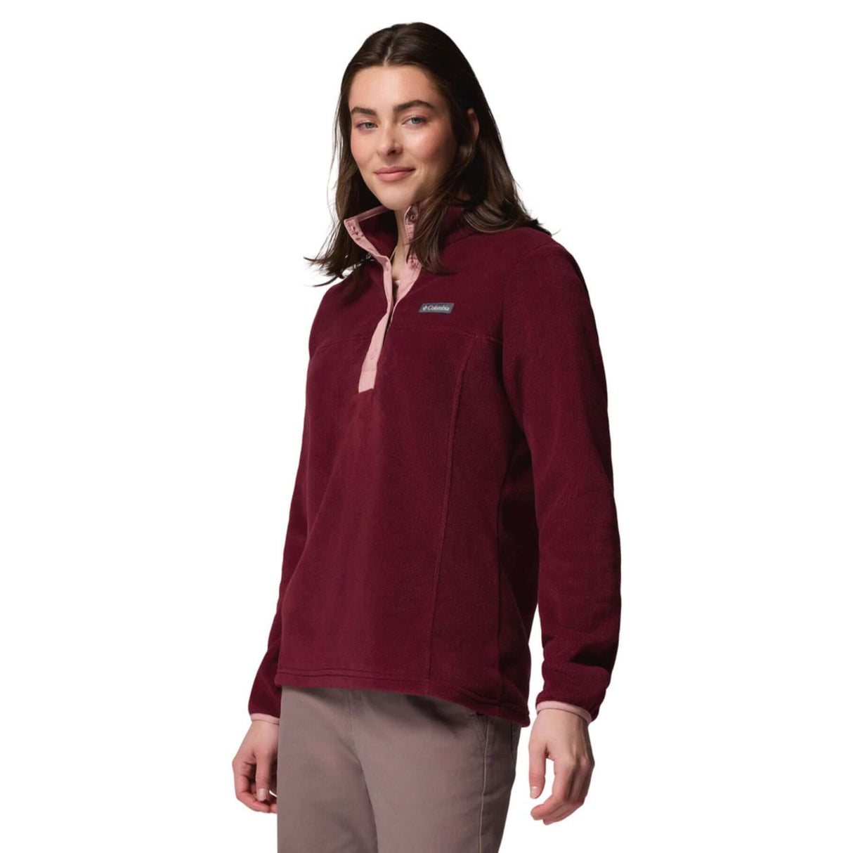 Columbia Women's Benton Springs 1/2 Snap Pullover Lavender Pearl/Share Purple/Shark / X-Small-Lavender Pearl/Share Purple/Shark / Small-Lavender Pearl/Share Purple/Shark / Medium-Lavender Pearl/Share Purple/Shark / Large-Lavender Pearl/Share Purple/Shark / X-Large #- 53 Degrees North