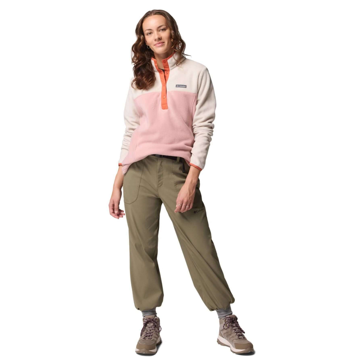 Columbia Women's Benton Springs 1/2 Snap Pullover Lavender Pearl/Share Purple/Shark / X-Small-Lavender Pearl/Share Purple/Shark / Small-Lavender Pearl/Share Purple/Shark / Medium-Lavender Pearl/Share Purple/Shark / Large-Lavender Pearl/Share Purple/Shark / X-Large #- 53 Degrees North