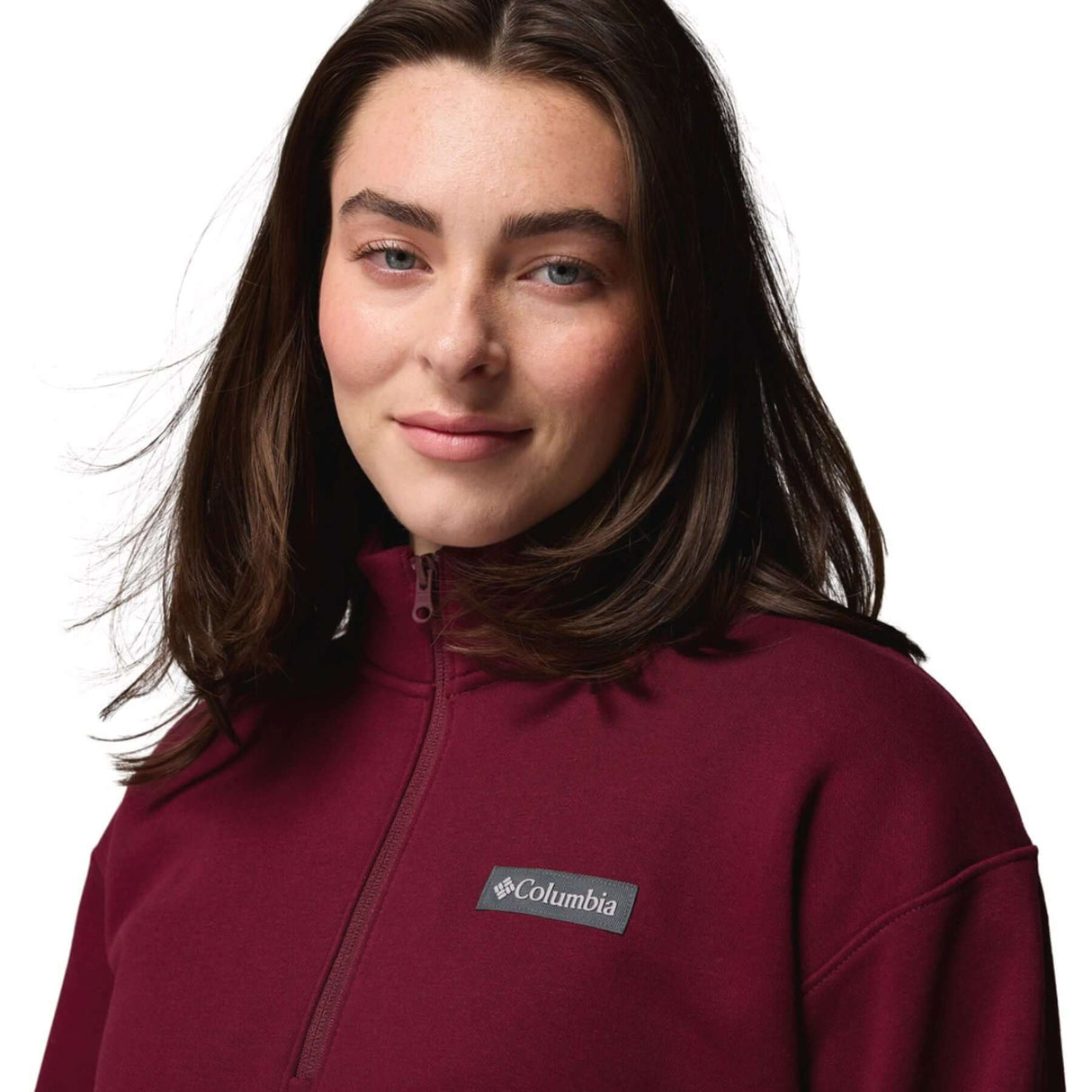 Columbia Women's Meridian Creek Quarter Zip Jumper Rich Wine / X-Small-Rich Wine / Small-Rich Wine / Medium-Rich Wine / Large-Rich Wine / X-Large #- 53 Degrees North