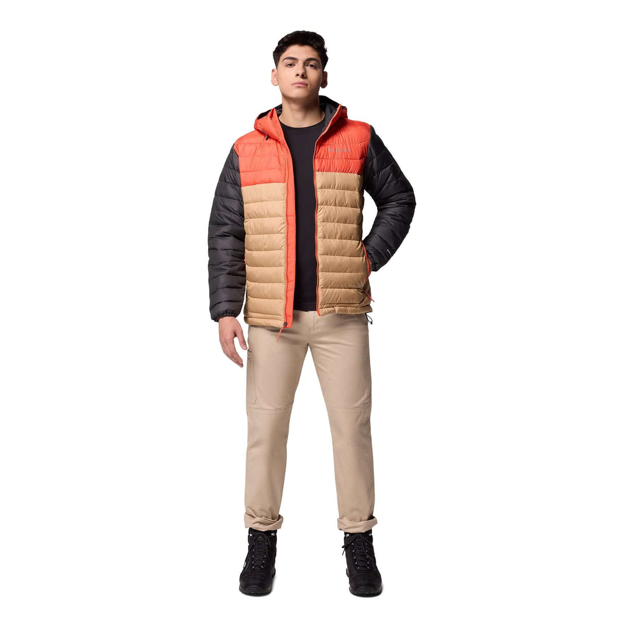 Columbia Men's Powder Lite II Hooded Jacket Rain Forest/Canoe/Black / Small-Rain Forest/Canoe/Black / Medium-Rain Forest/Canoe/Black / Large-Rain Forest/Canoe/Black / X-Large-Rain Forest/Canoe/Black / XX-Large #- 53 Degrees North