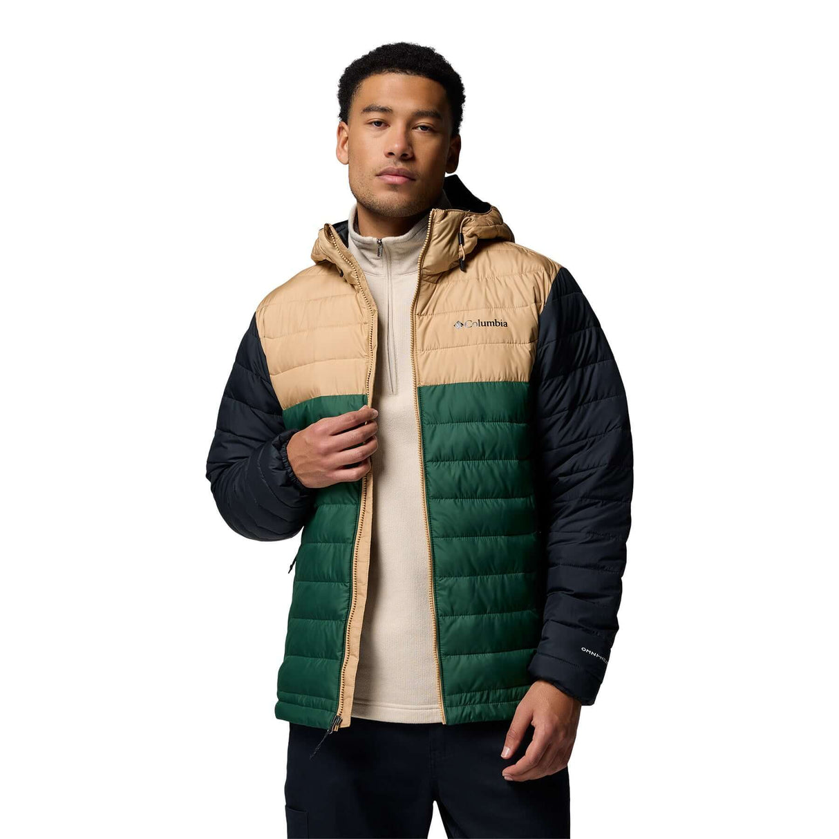 Columbia Men's Powder Lite II Hooded Jacket Rain Forest/Canoe/Black / Small-Rain Forest/Canoe/Black / Medium-Rain Forest/Canoe/Black / Large-Rain Forest/Canoe/Black / X-Large-Rain Forest/Canoe/Black / XX-Large #- 53 Degrees North