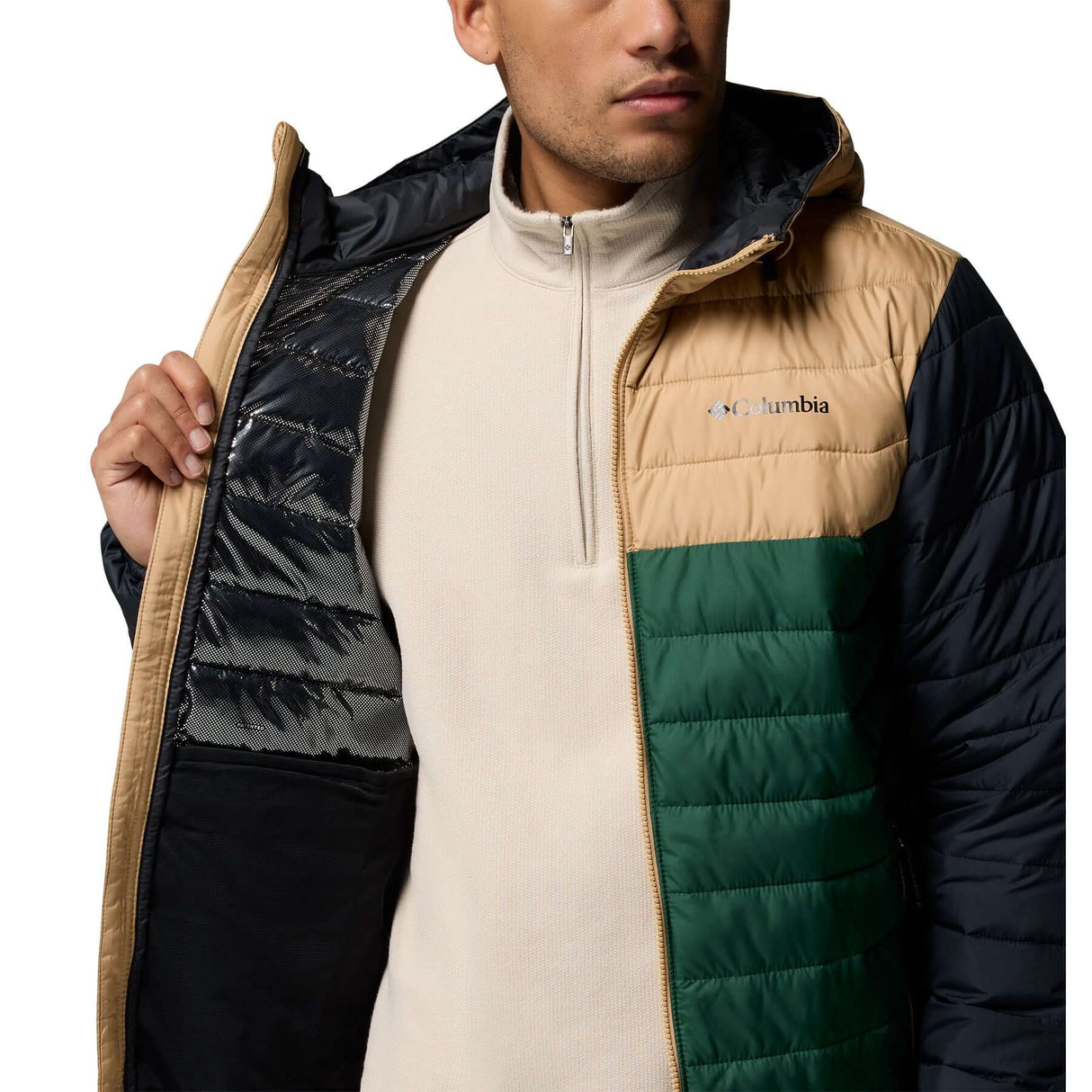 Columbia Men's Powder Lite II Hooded Jacket Rain Forest/Canoe/Black / Small-Rain Forest/Canoe/Black / Medium-Rain Forest/Canoe/Black / Large-Rain Forest/Canoe/Black / X-Large-Rain Forest/Canoe/Black / XX-Large #- 53 Degrees North