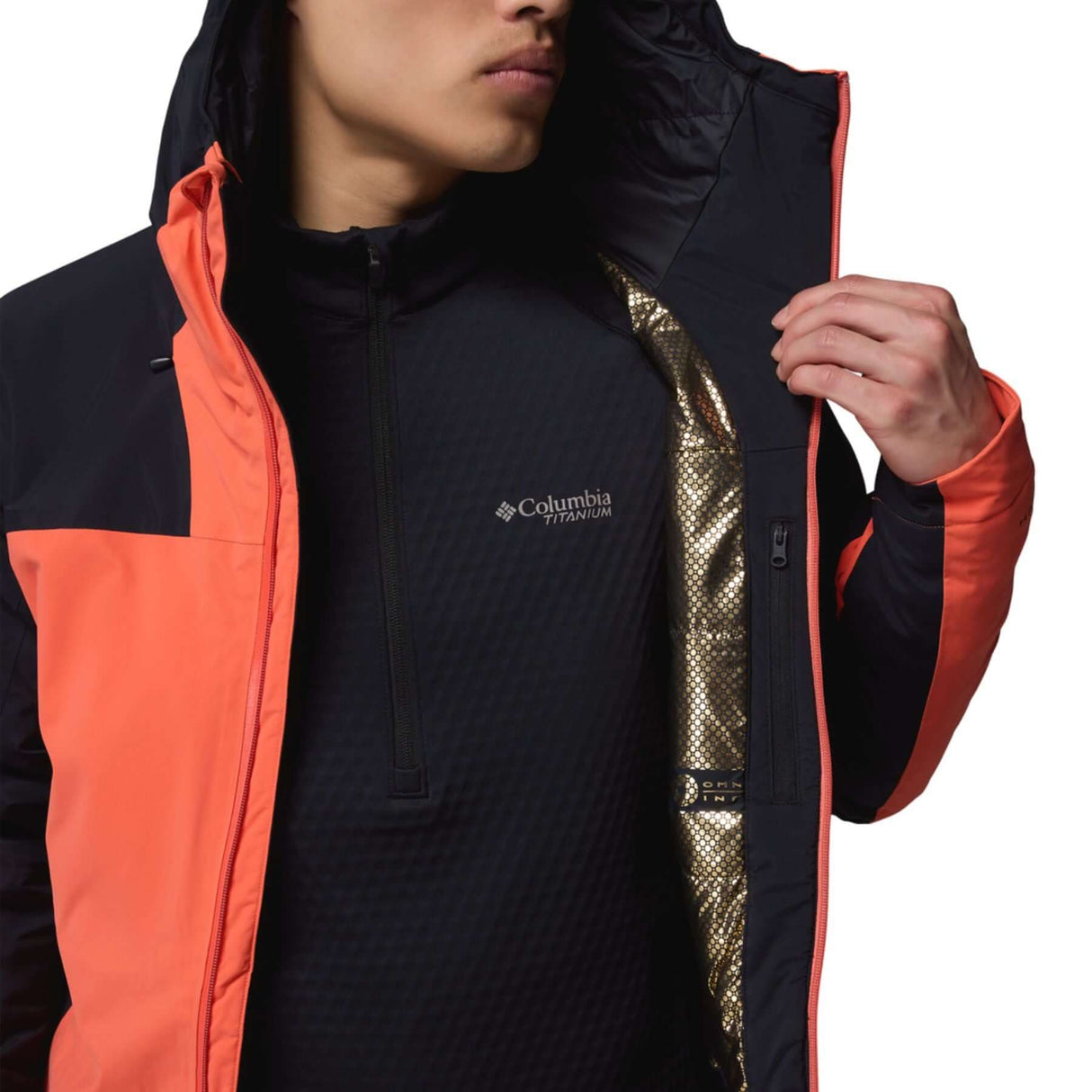 Columbia Men's Cirque Bowl Ski Jacket Black/Zing / Small-Black/Zing / Medium-Black/Zing / Large-Black/Zing / X-Large-Black/Zing / XX-Large #- 53 Degrees North