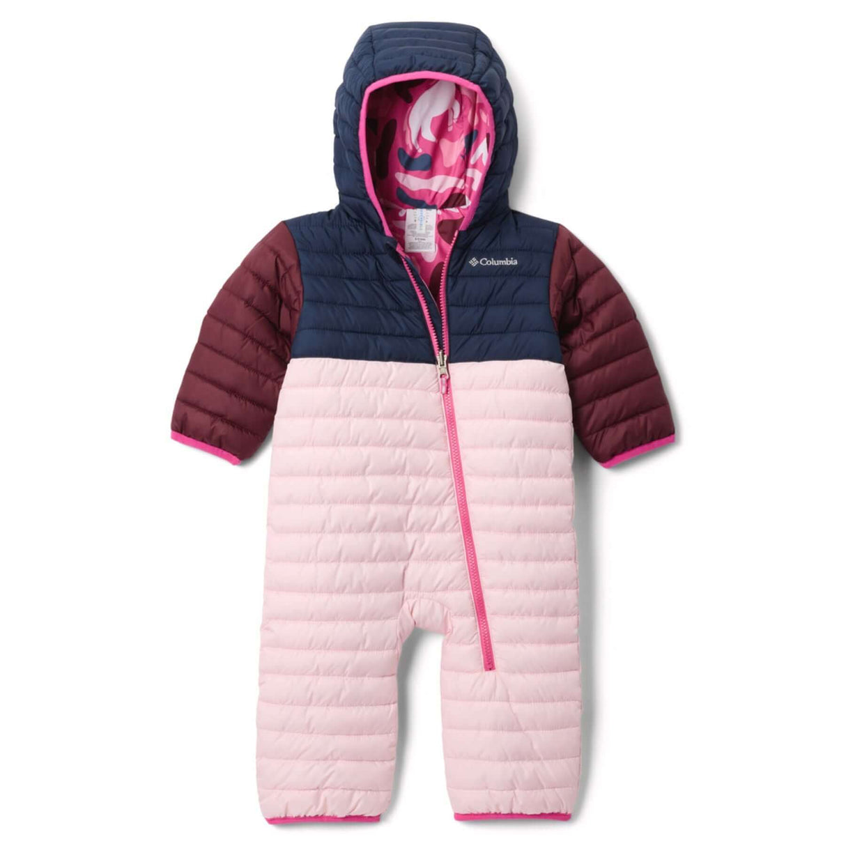 Columbia Kids' Powder Lite II Reversible Bunting Satin Pink/Chalk/Pink Ice / 3-6 Months-Satin Pink/Chalk/Pink Ice / 6-12 Months-Satin Pink/Chalk/Pink Ice / 12-18 Months-Satin Pink/Chalk/Pink Ice / 18-24 Months-Coll navy/Rain Forest/ Mountain Blue / 3-6 Months #- 53 Degrees North