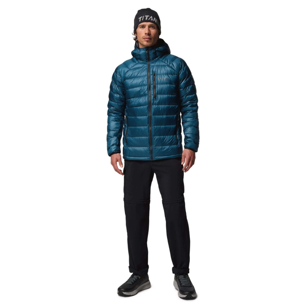Columbia Men's Arctic Crest Down Hooded Jacket Nimbus Grey / Small-Nimbus Grey / Medium-Nimbus Grey / Large-Nimbus Grey / X-Large-Mountain Blue / Small #- 53 Degrees North
