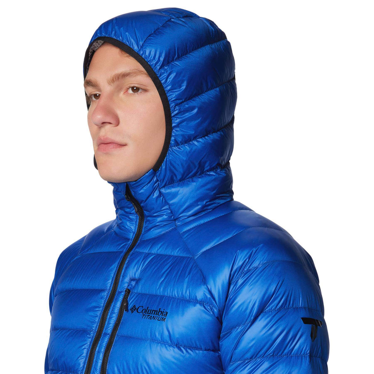 Columbia Men's Arctic Crest Down Hooded Jacket Nimbus Grey / Small-Nimbus Grey / Medium-Nimbus Grey / Large-Nimbus Grey / X-Large-Mountain Blue / Small #- 53 Degrees North